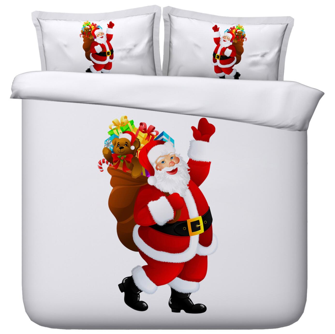 3D Santa Gift 32167 Christmas Quilt Duvet Cover Xmas Bed Pillowcases