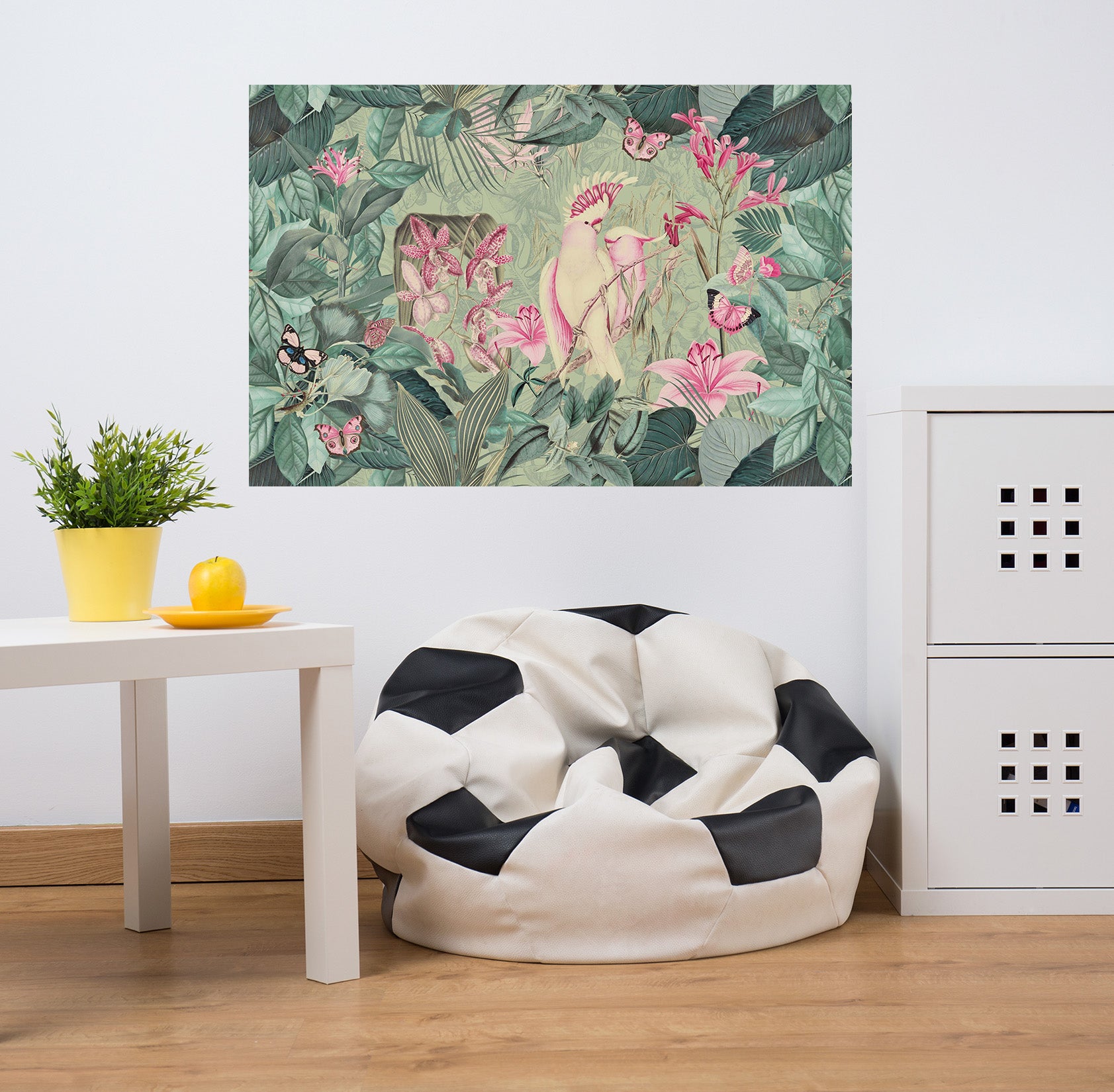 3D Cockatoos And Butterflies 017 Andrea haase Wall Sticker