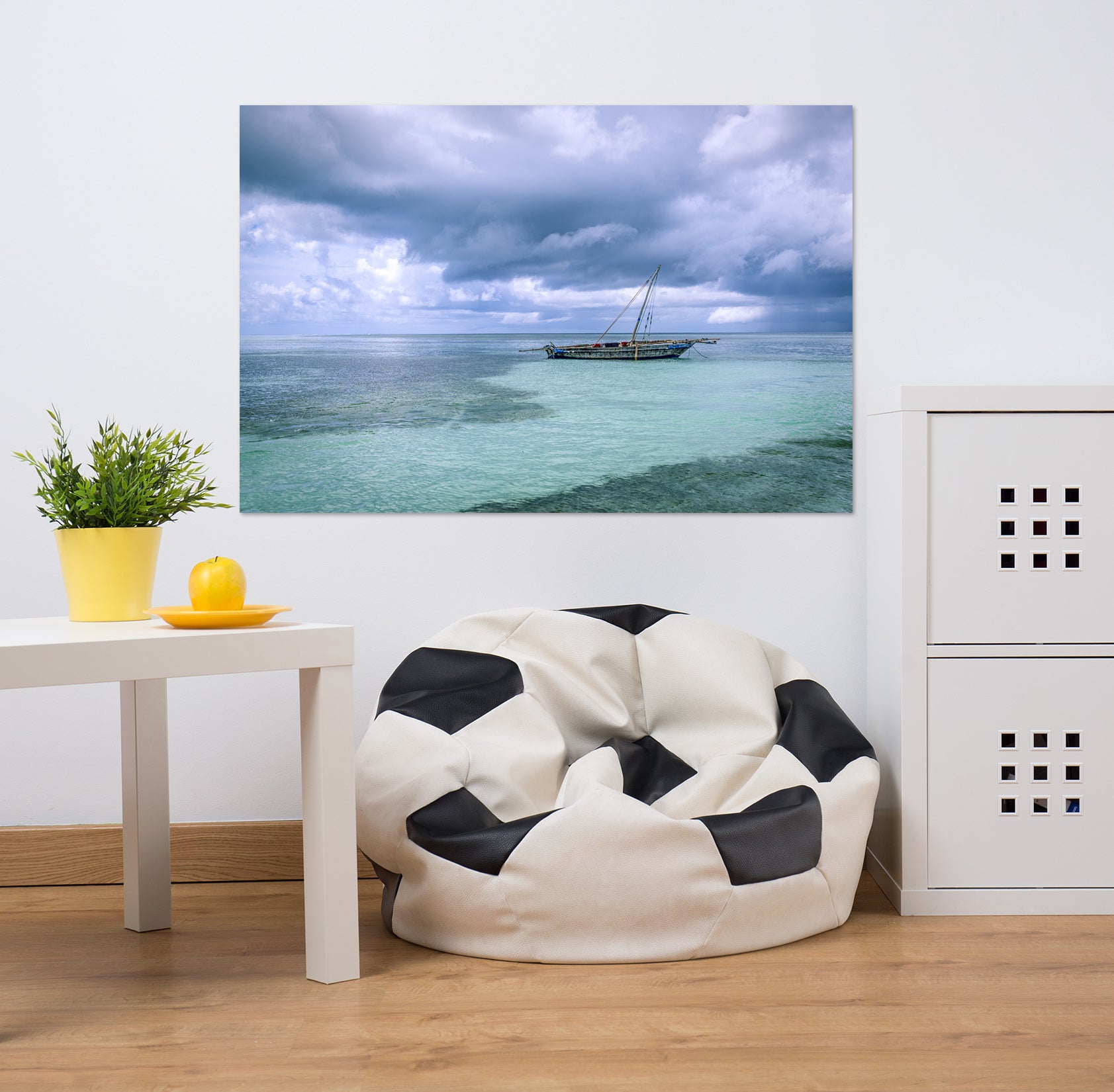 3D Sea Boat 152 Marco Carmassi Wall Sticker