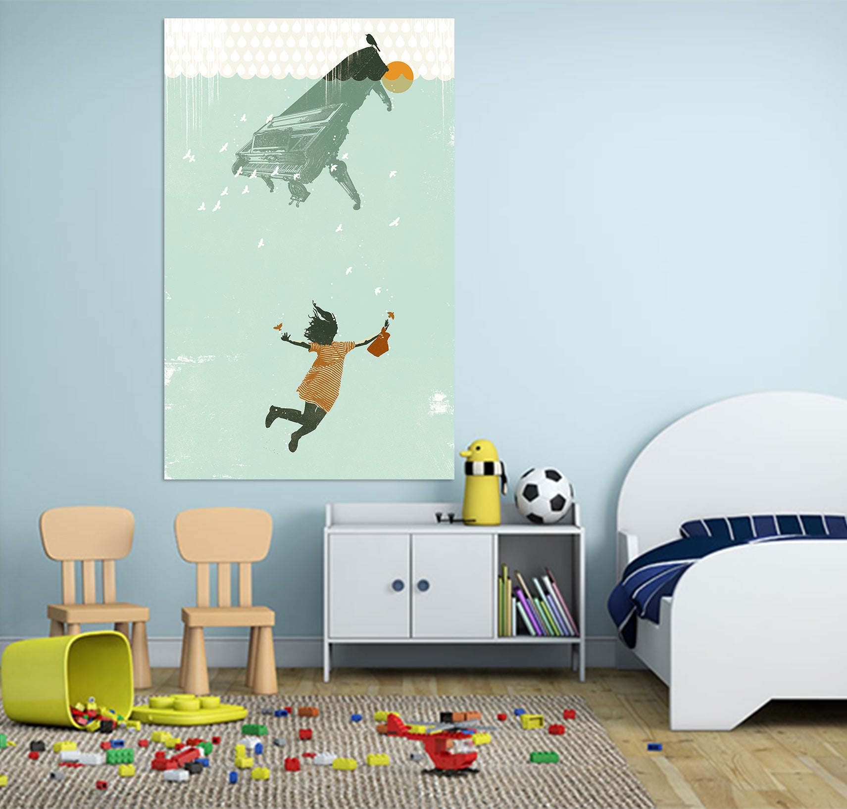 3D Swimming In The Water 028 Showdeer Wall Sticker