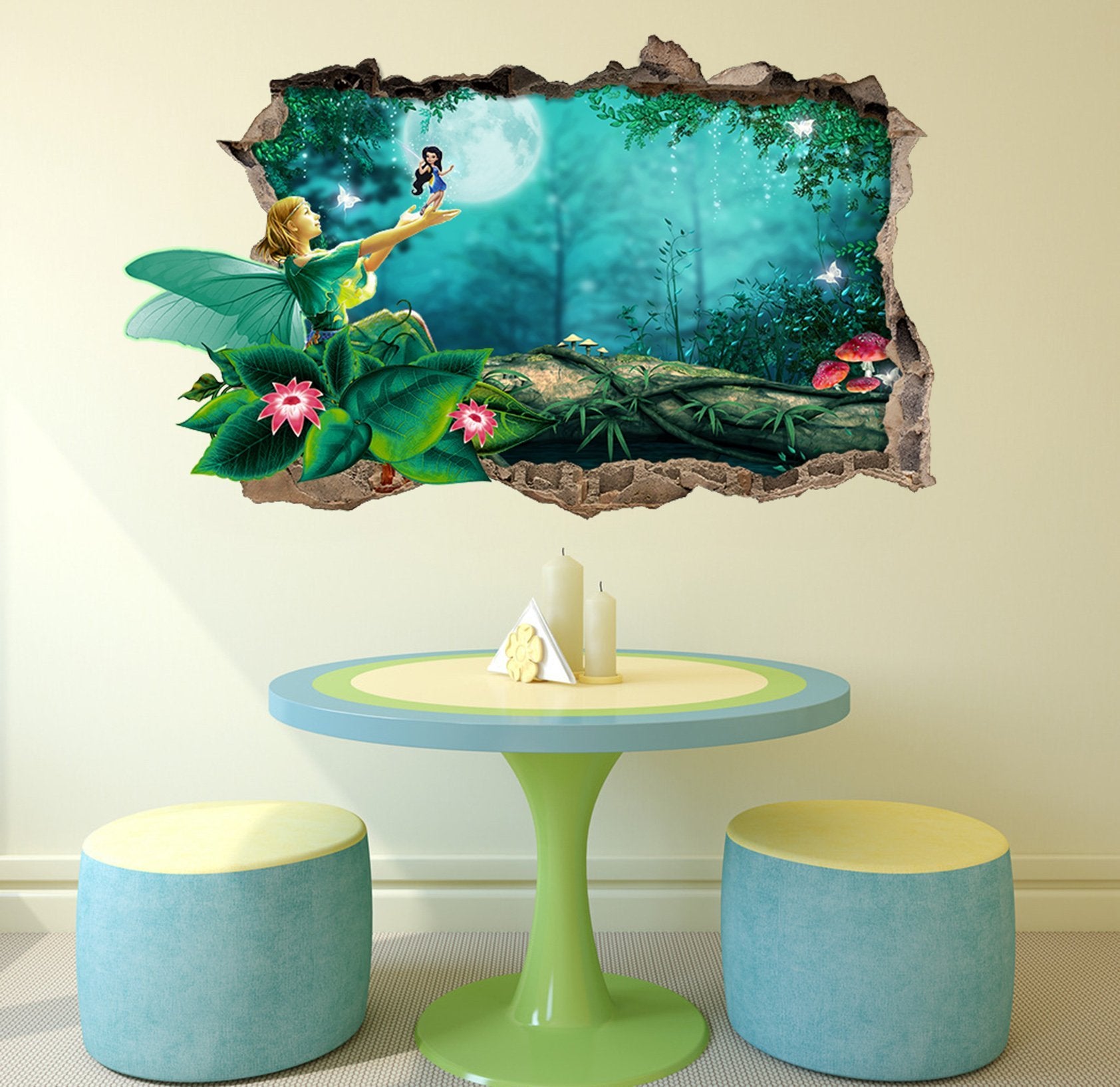 3D Forest Elves 32 Broken Wall Murals Wallpaper AJ Wallpaper 