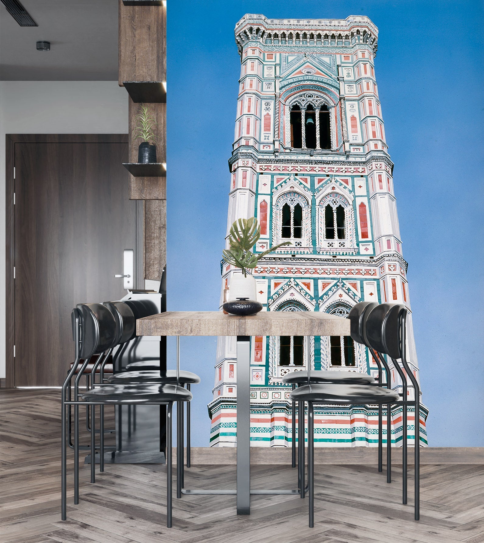 3D White Building 11116 Matthew Holden Bates Wall Mural Wall Murals