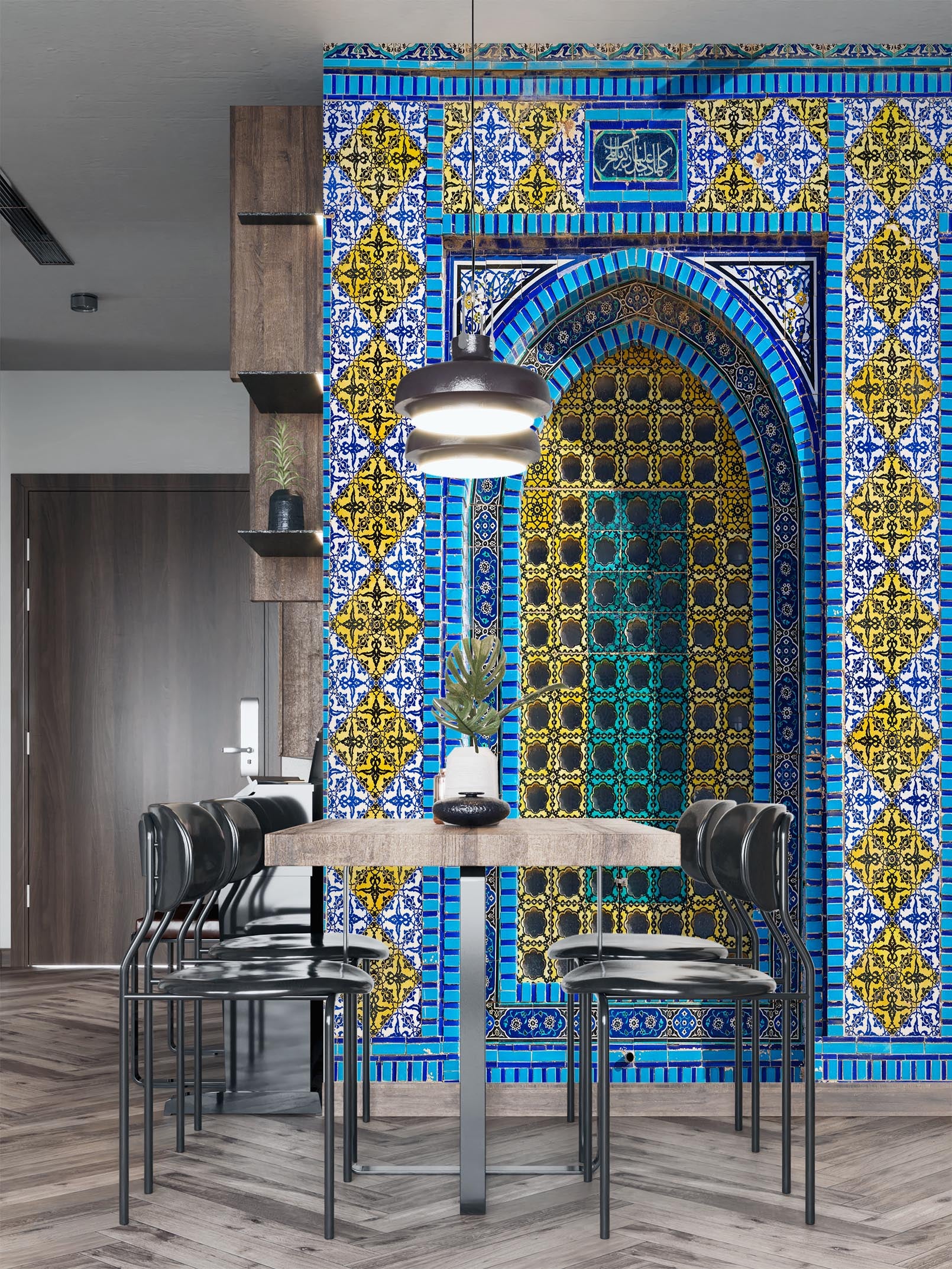 3D Blue Pattern 115 Assaf Frank Wall Mural Wall Murals