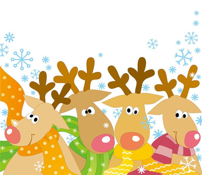 3D Christmas Deers 575 Wallpaper AJ Wallpapers 