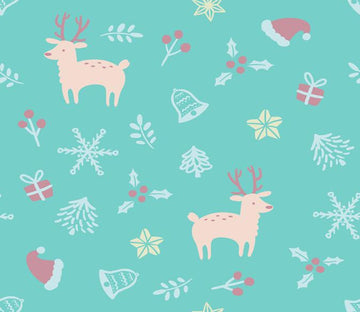 3D Christmas Lovely Deer 662 Wallpaper AJ Wallpaper 