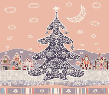 3D Christmas Tree Moon 33 Wallpaper AJ Wallpaper 