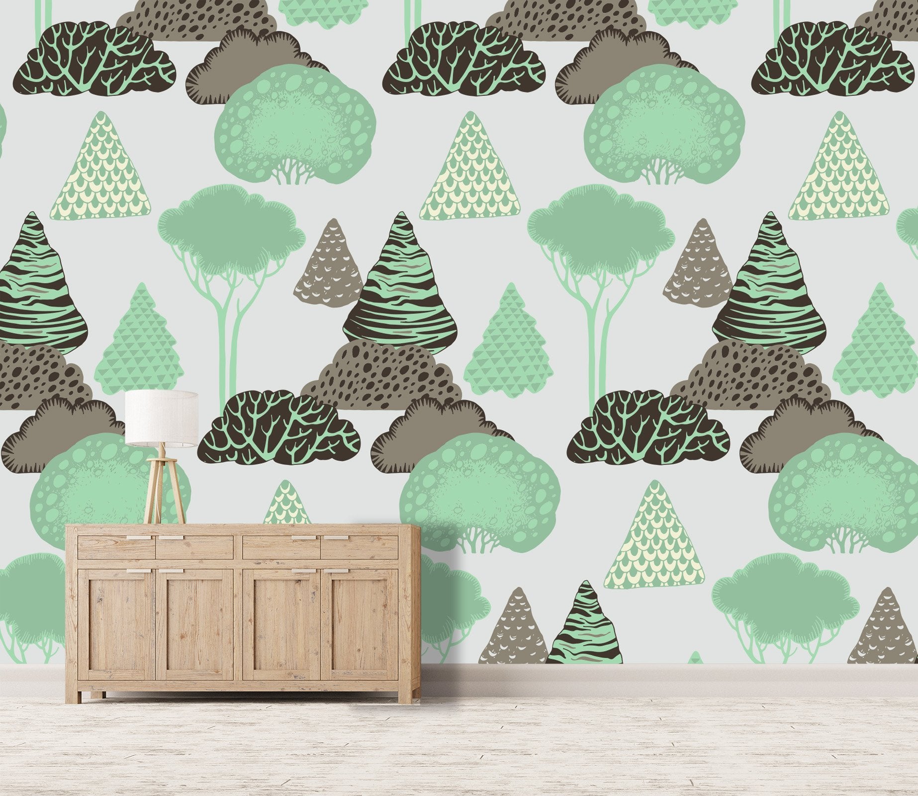 3D Birch Pattern 497 Wallpaper AJ Wallpaper 