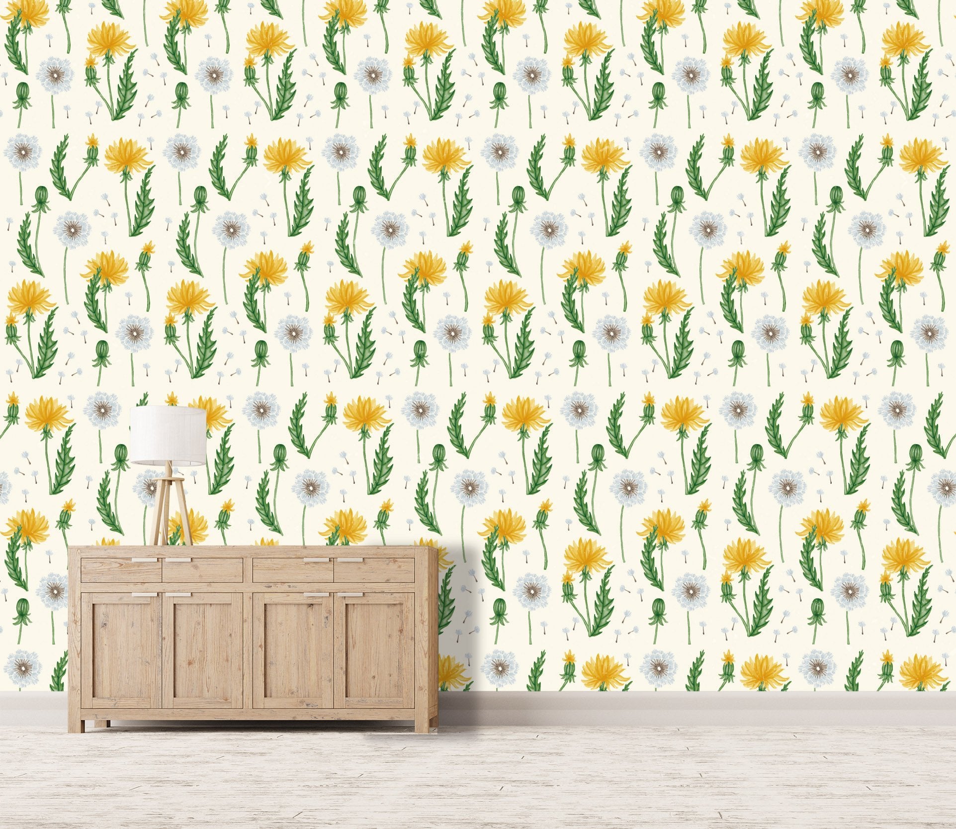 3D Yellow Flower Pattern 616 Wallpaper AJ Wallpaper 