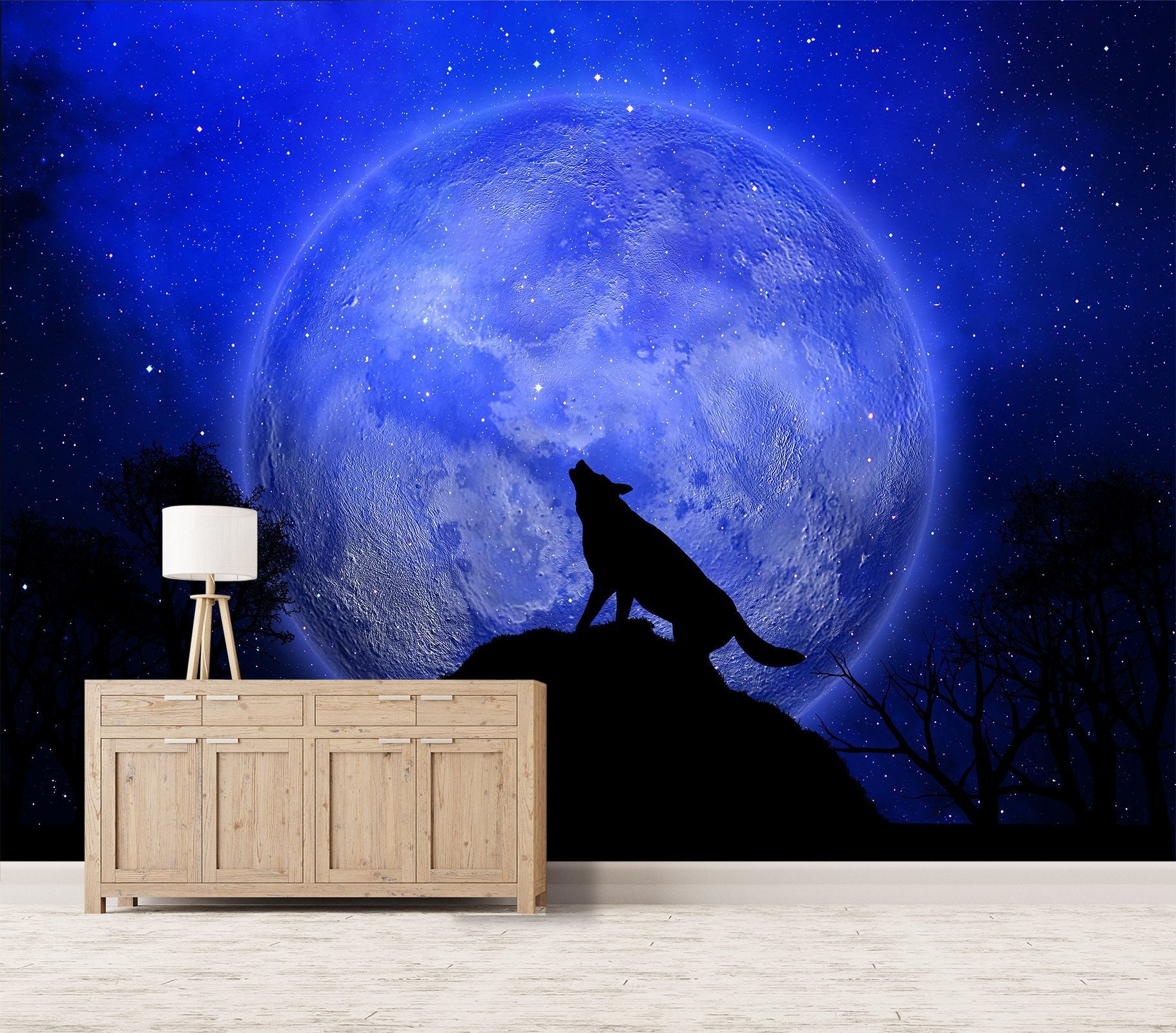 3D Night Wolf 571 Wallpaper AJ Wallpaper 