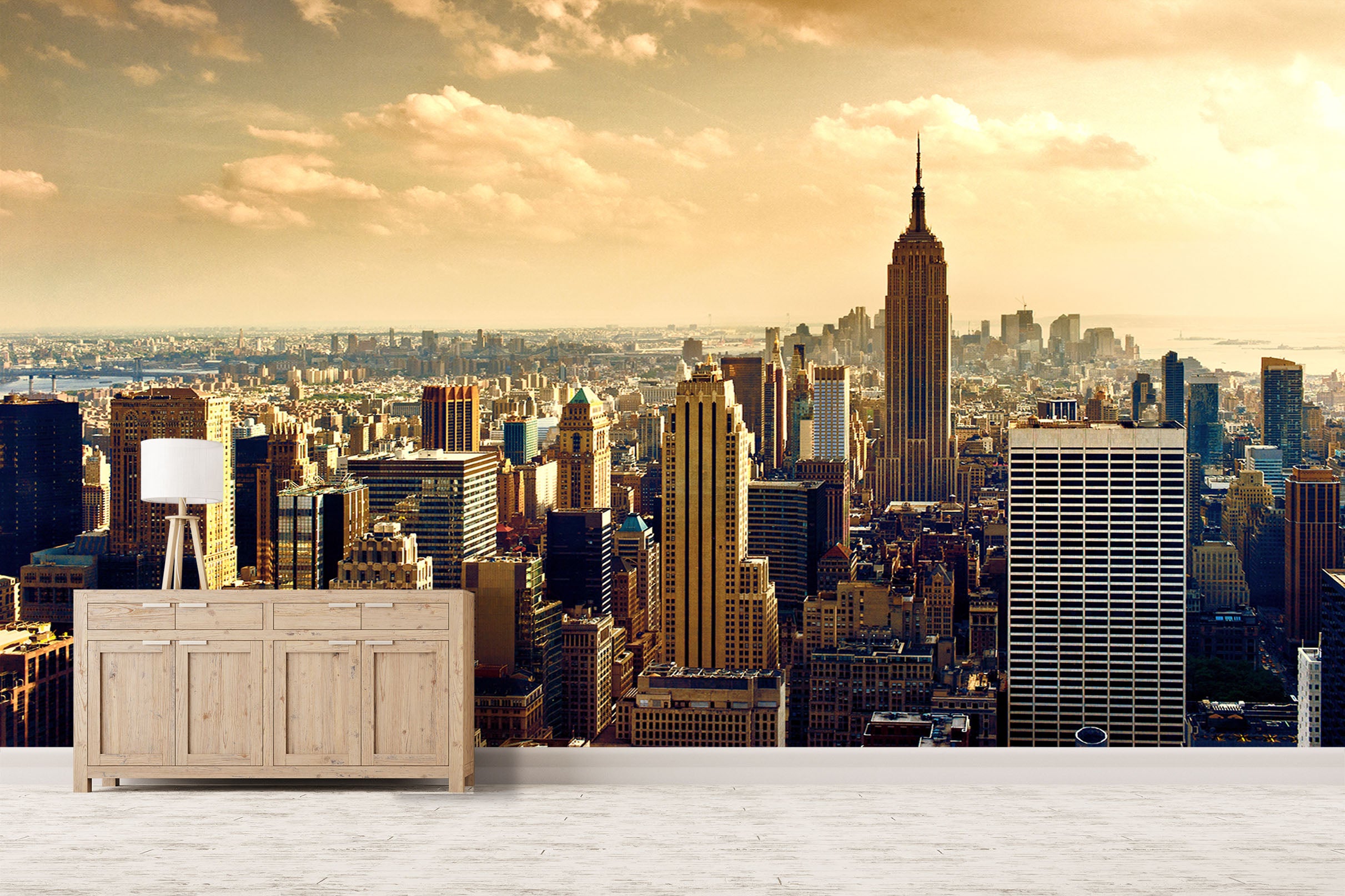 3D Tall Building 105 Wall Murals