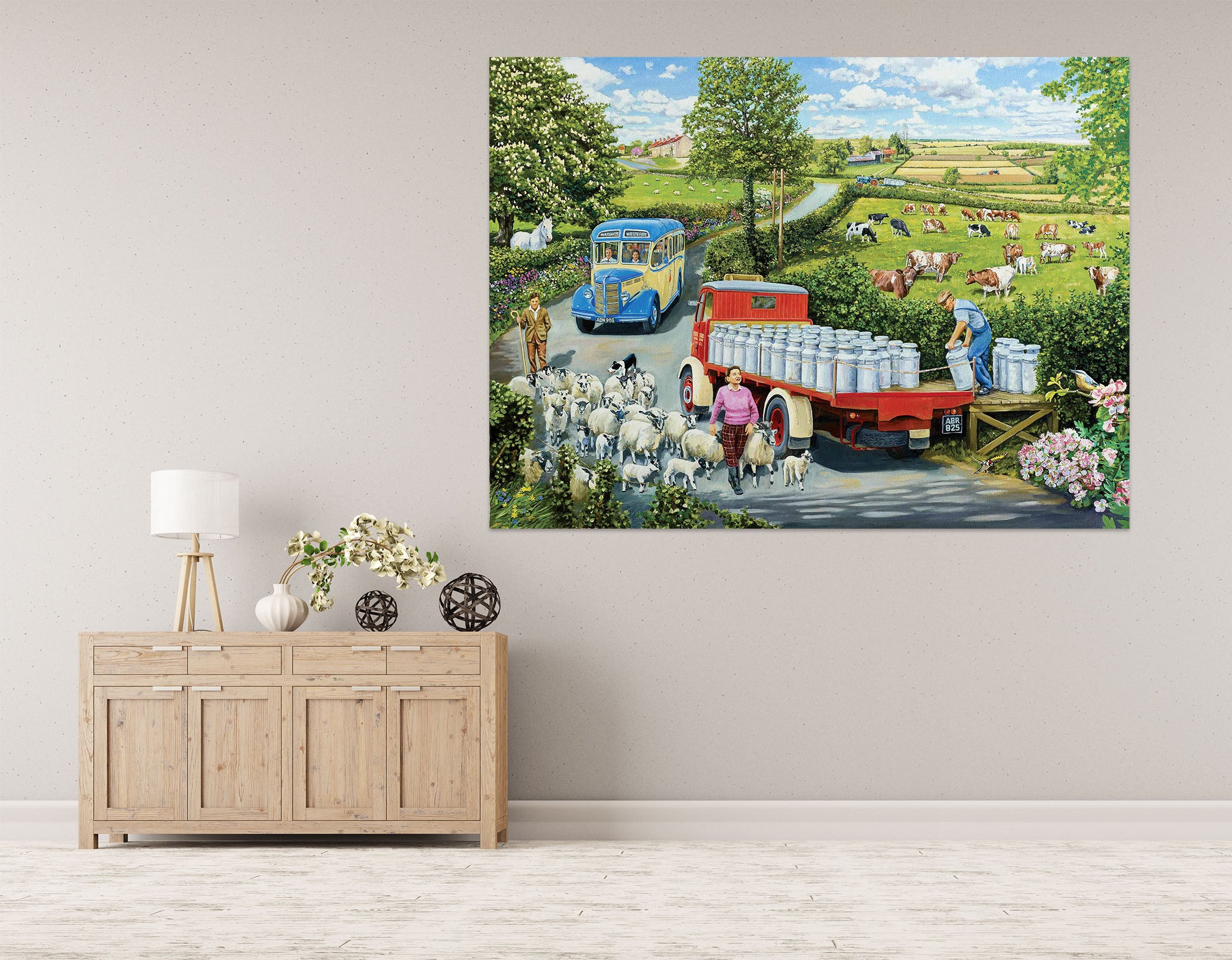 3D The Country Bus 069 Trevor Mitchell Wall Sticker
