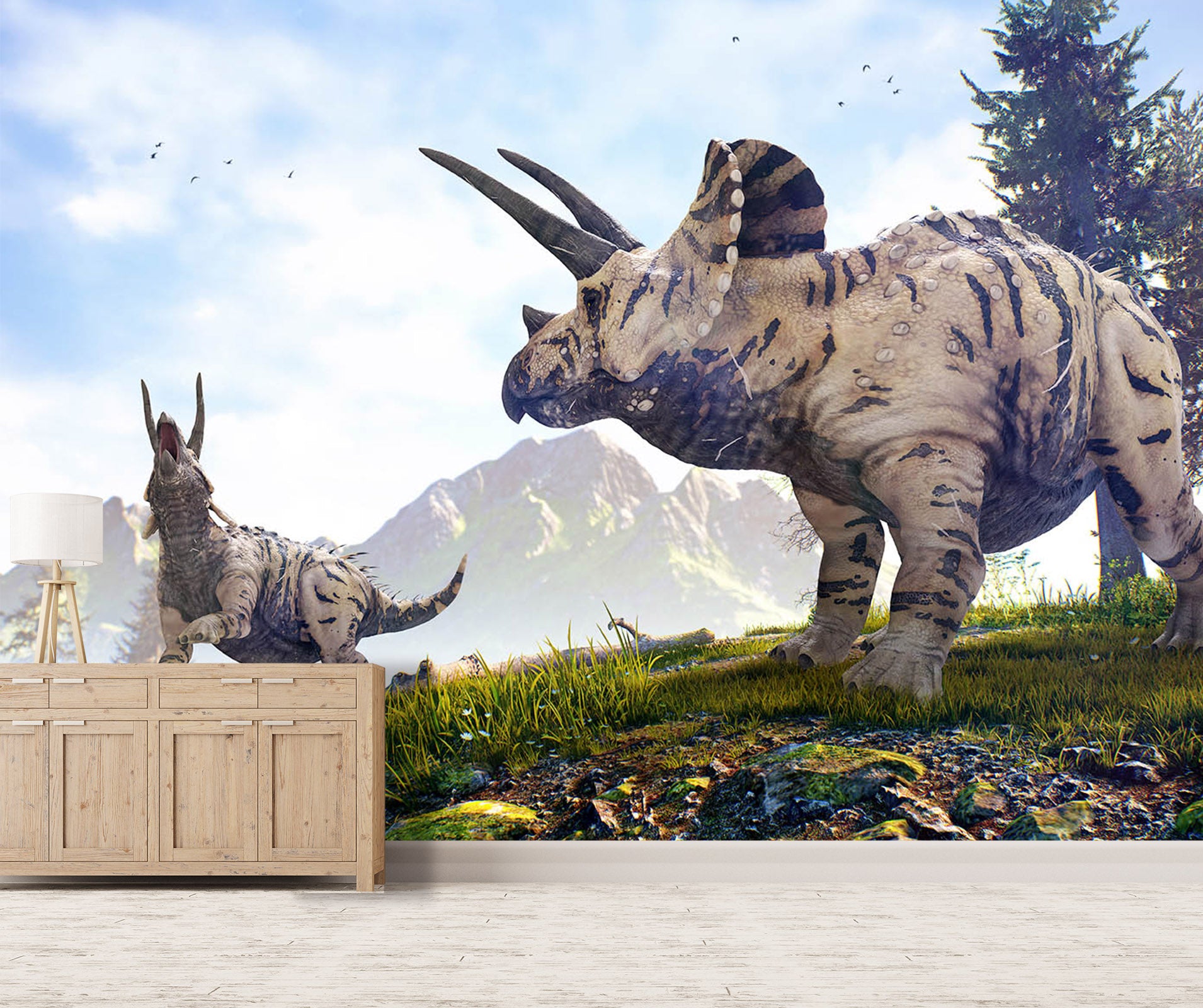 3D Unicorn Dragon 1563 Wall Murals