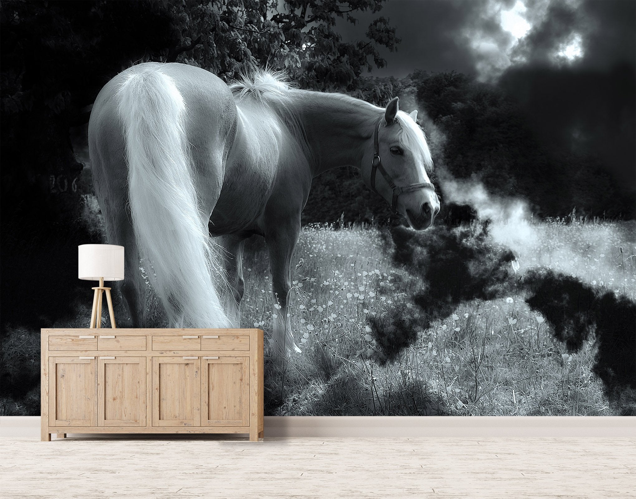 3D Night pPony Tail 665 Wallpaper AJ Wallpaper 