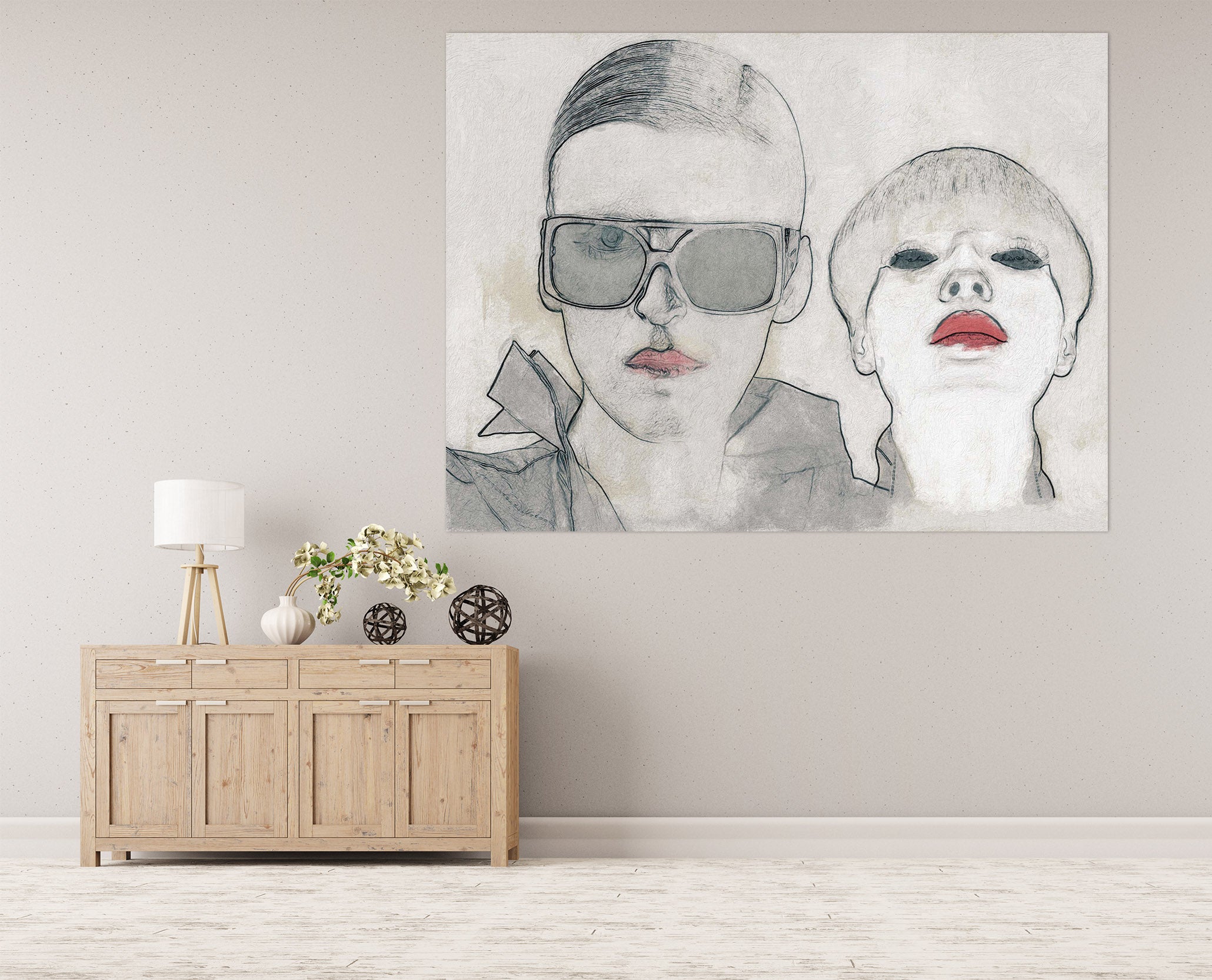 3D Sketches 016 Marco Cavazzana Wall Sticker