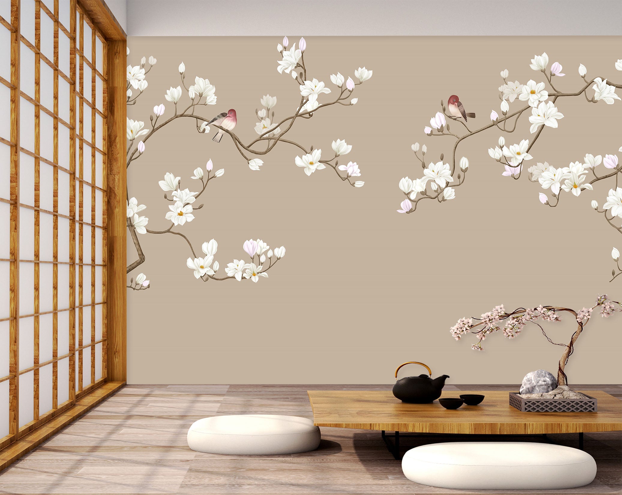 3D Peach Blossom 1439 Wall Murals