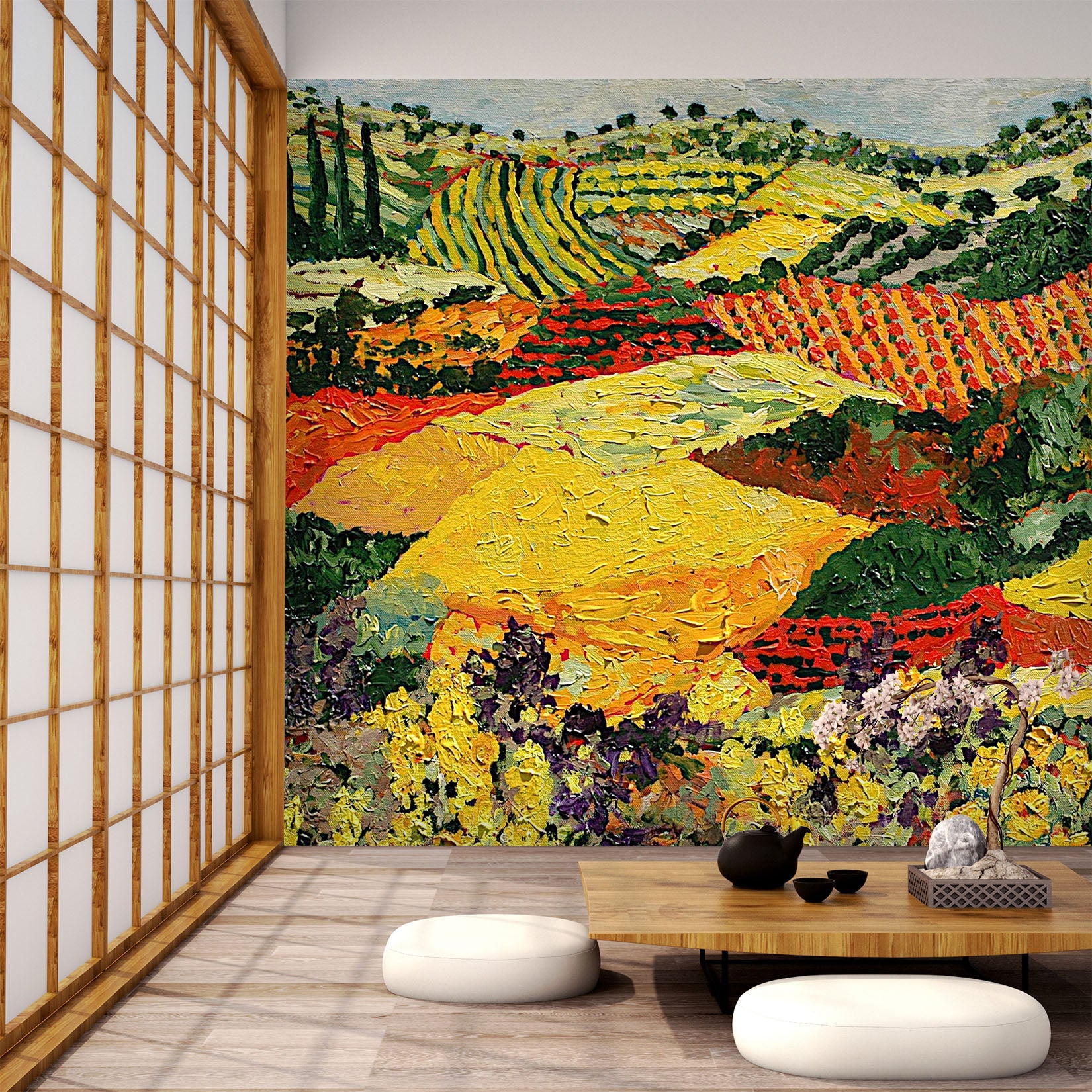 3D Summer Flowers 125 Allan P. Friedlander Wall Mural Wall Murals