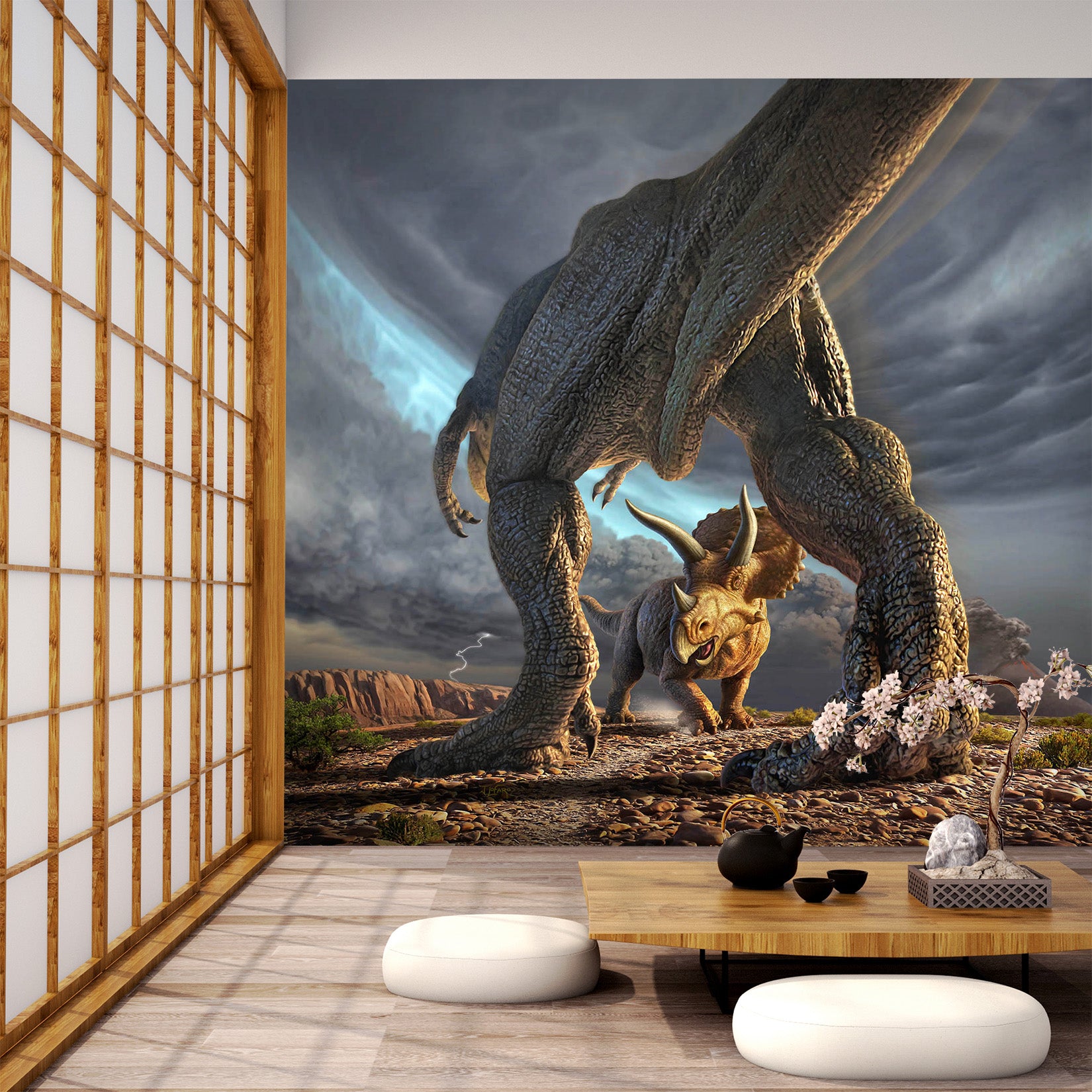 3D Face Off 1410 Jerry LoFaro Wall Mural Wall Murals