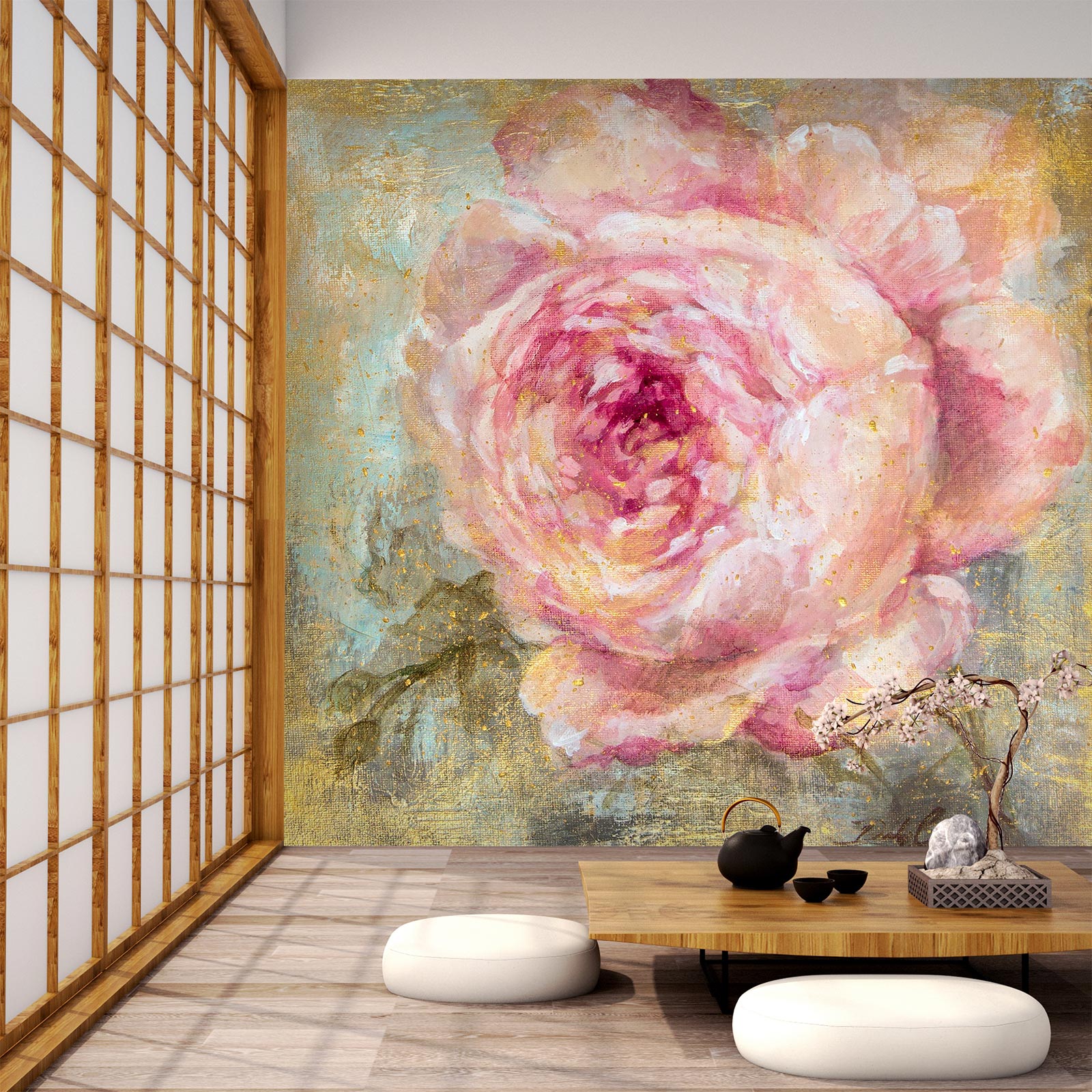 3D Rose Flowers 3189 Debi Coules Wall Mural Wall Murals
