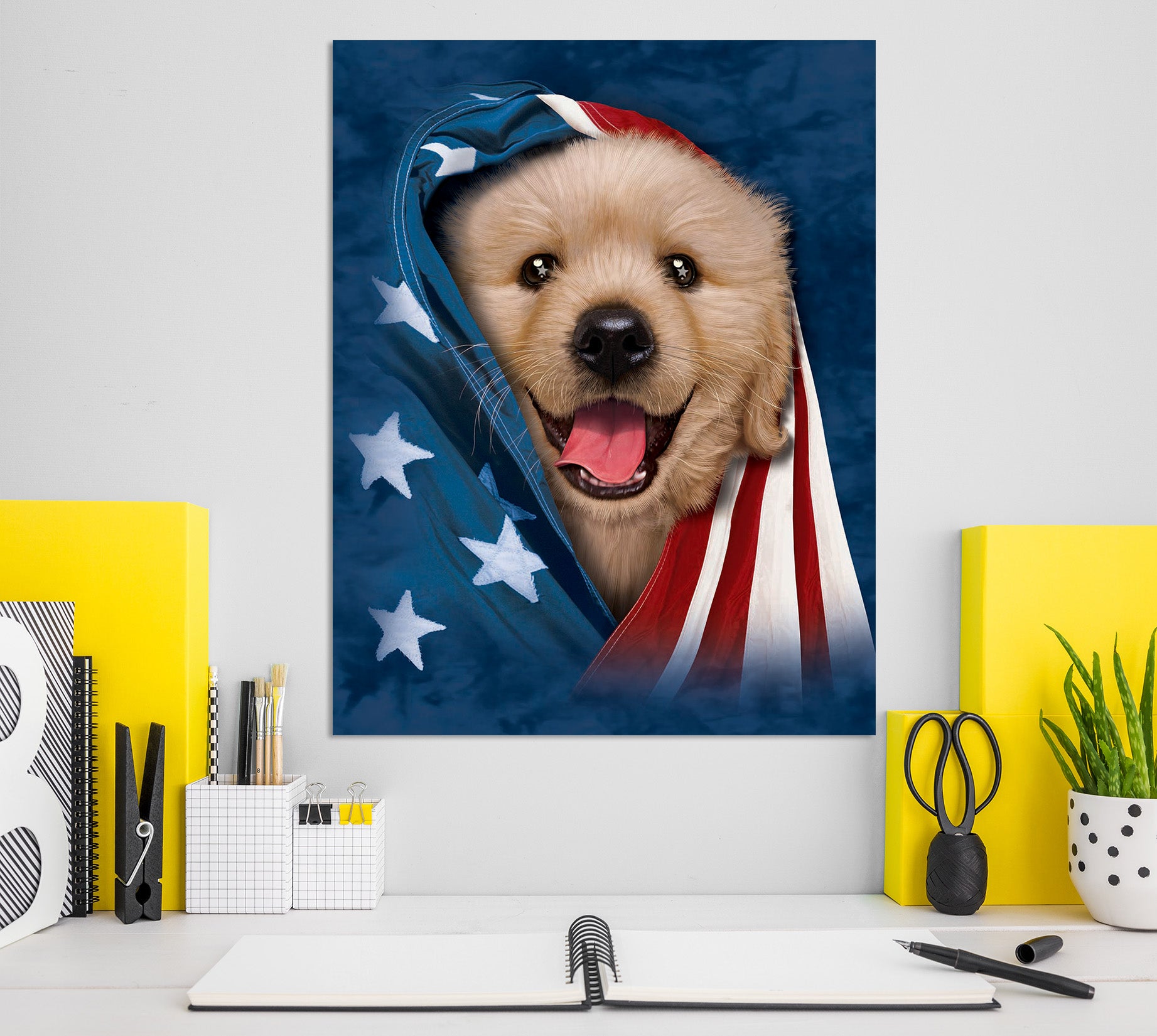 3D Cute Dog 001 Vincent Hie Wall Sticker