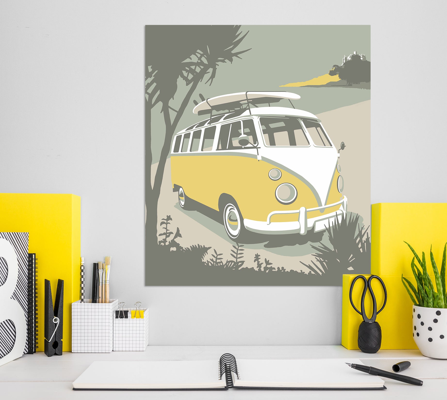 3D Marazion Camper 033 Steve Read Wall Sticker