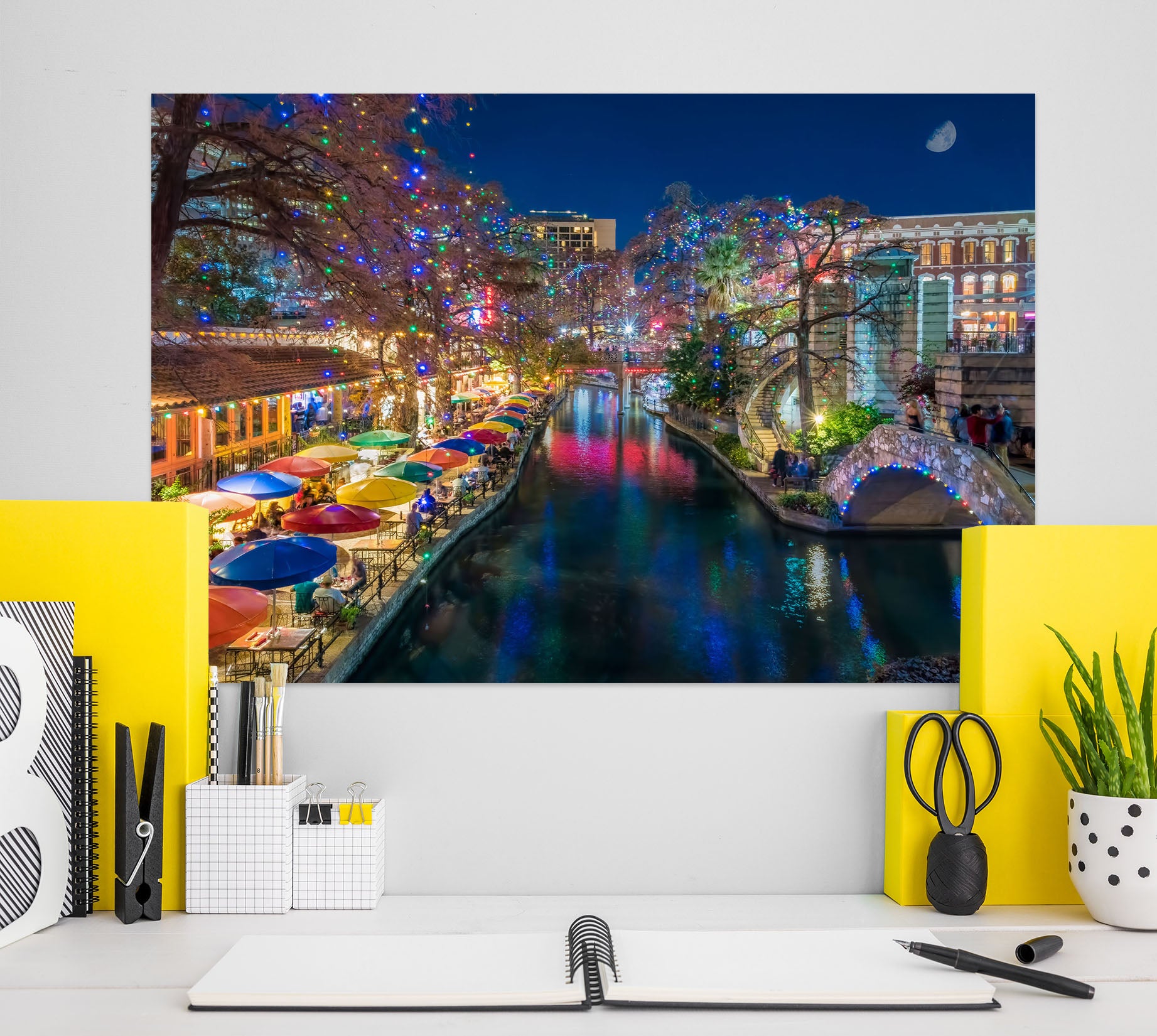 3D Town Lights 4041 Beth Sheridan Wall Sticker