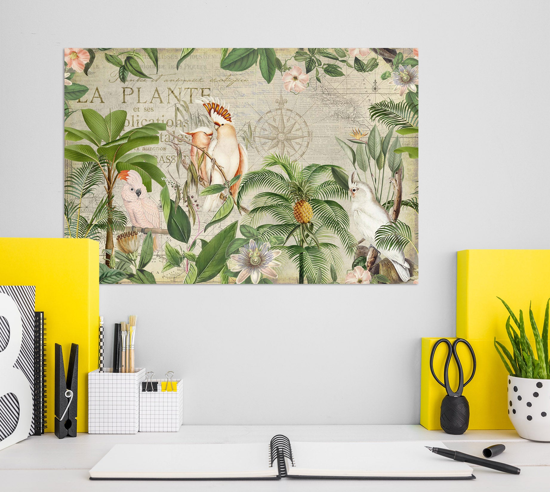 3D Forest Parrot 045 Andrea haase Wall Sticker