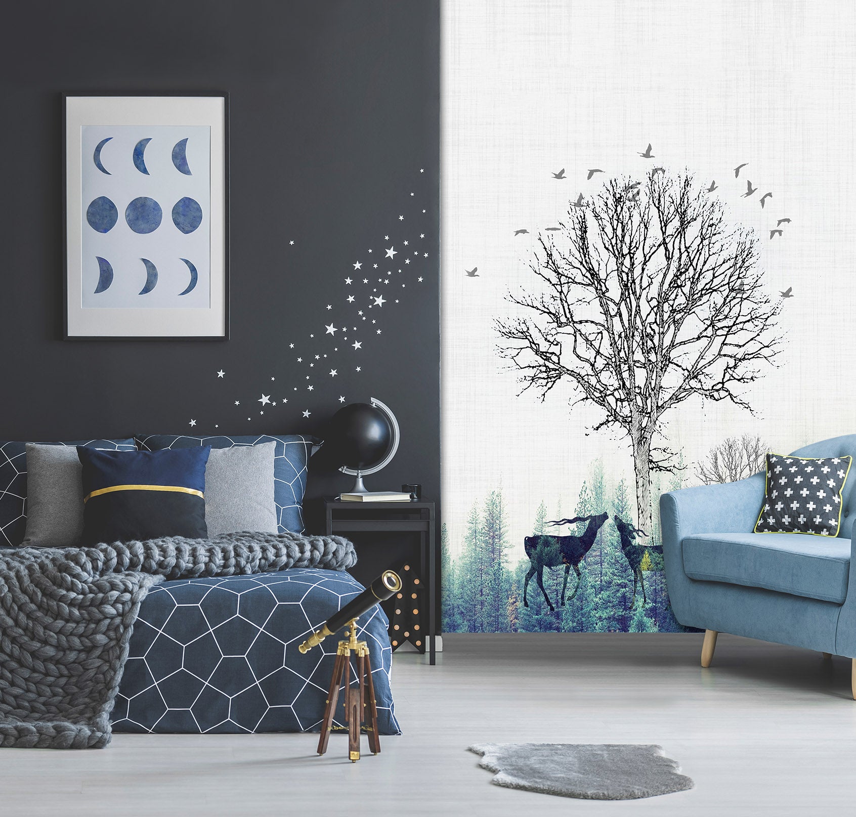 3D Dead Bird 043 Wall Murals