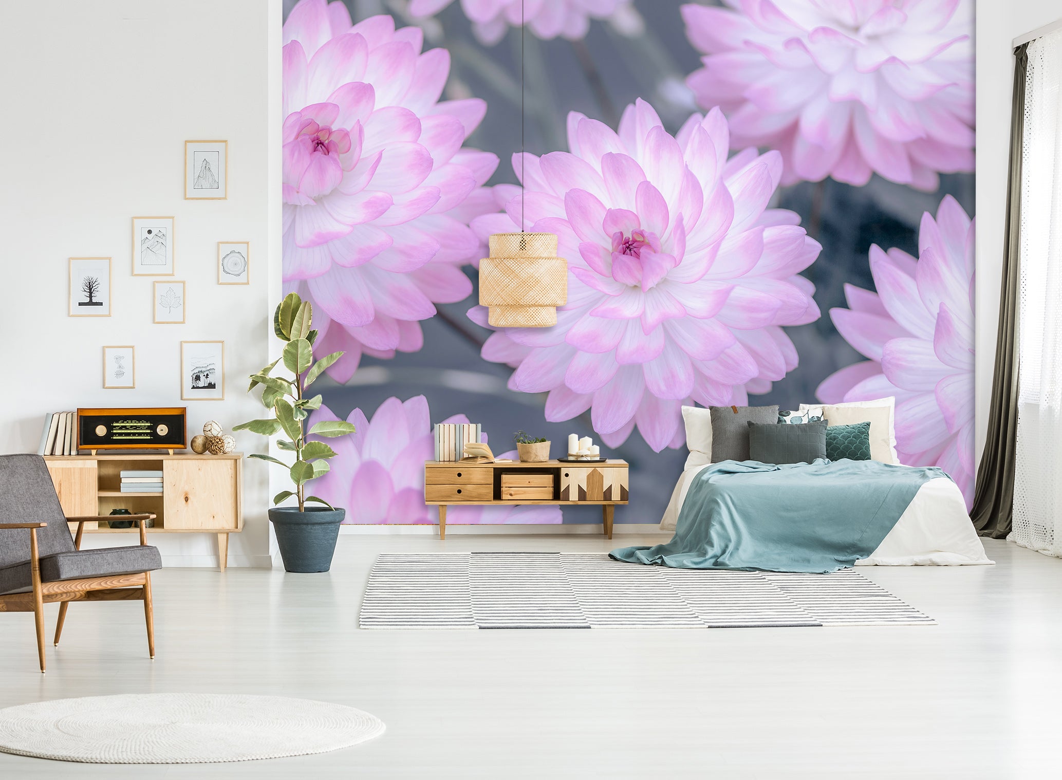 3D Pink Flower 6210 Assaf Frank Wall Mural Wall Murals