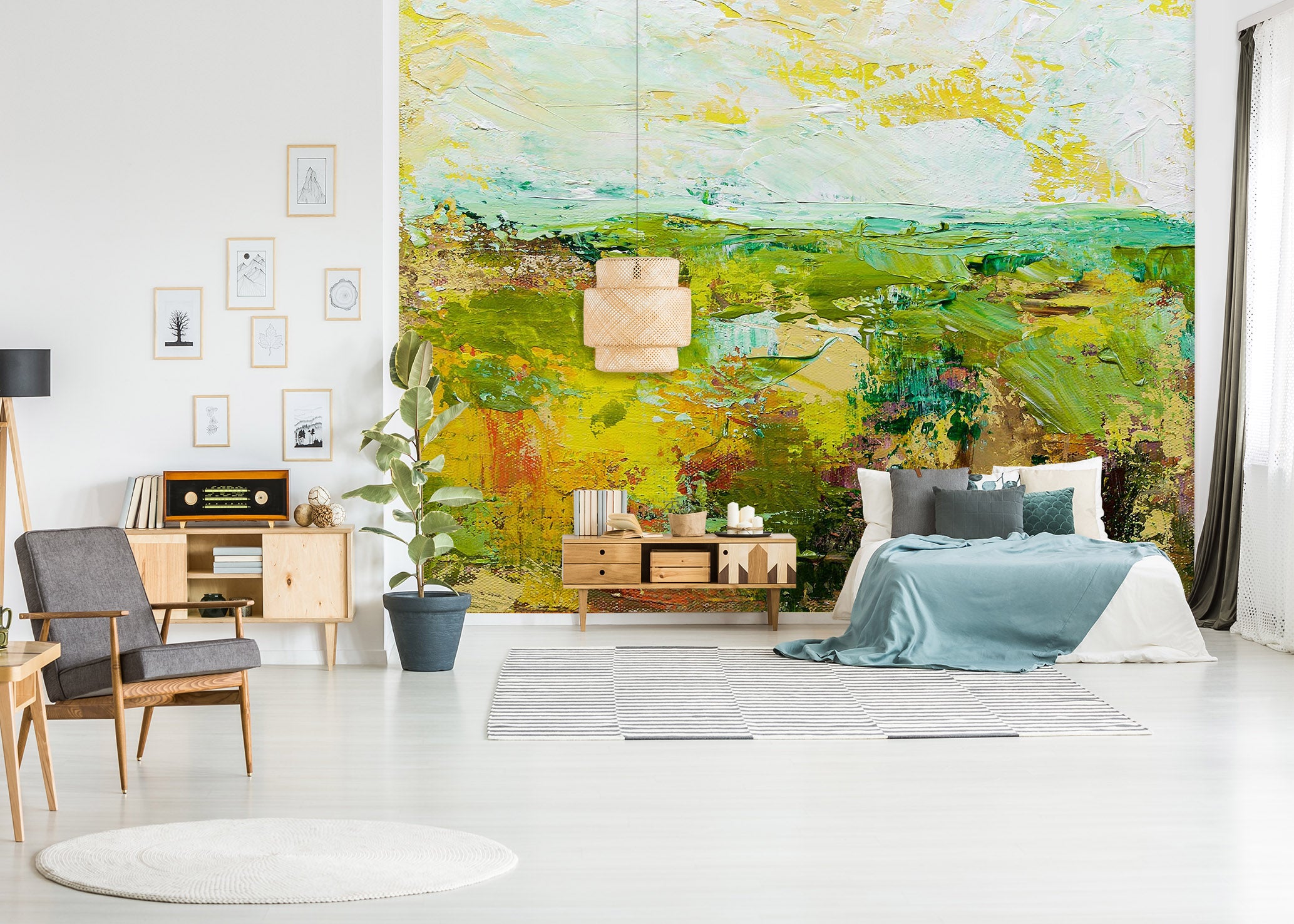 3D Oil Painting Field 216 Allan P. Friedlander Wall Mural Wall Murals