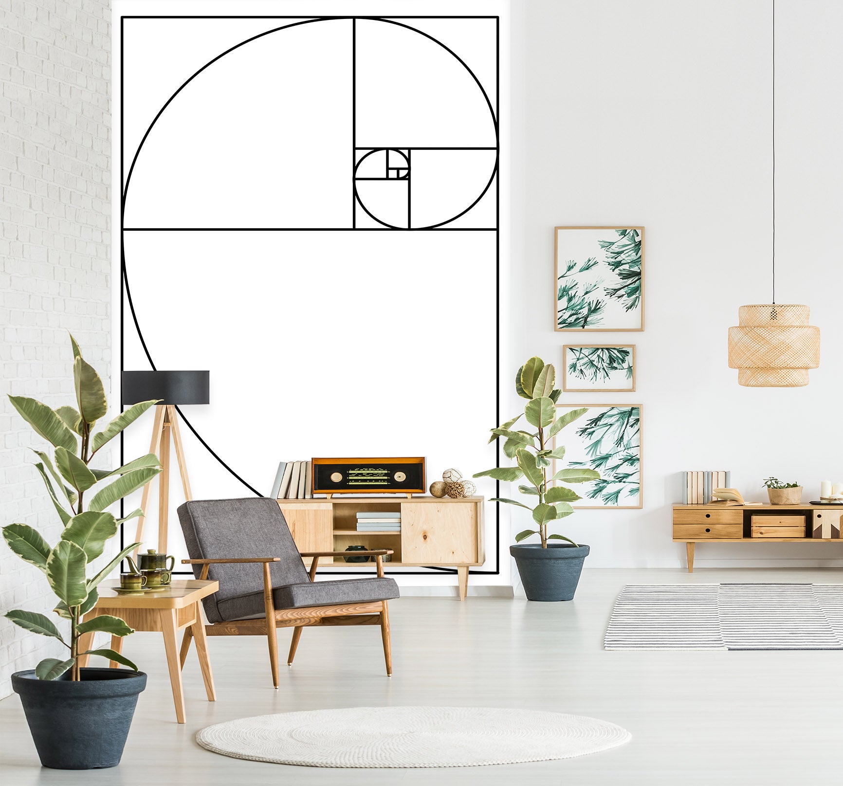 3D Black Lines 1501 Boris Draschoff Wall Mural Wall Murals