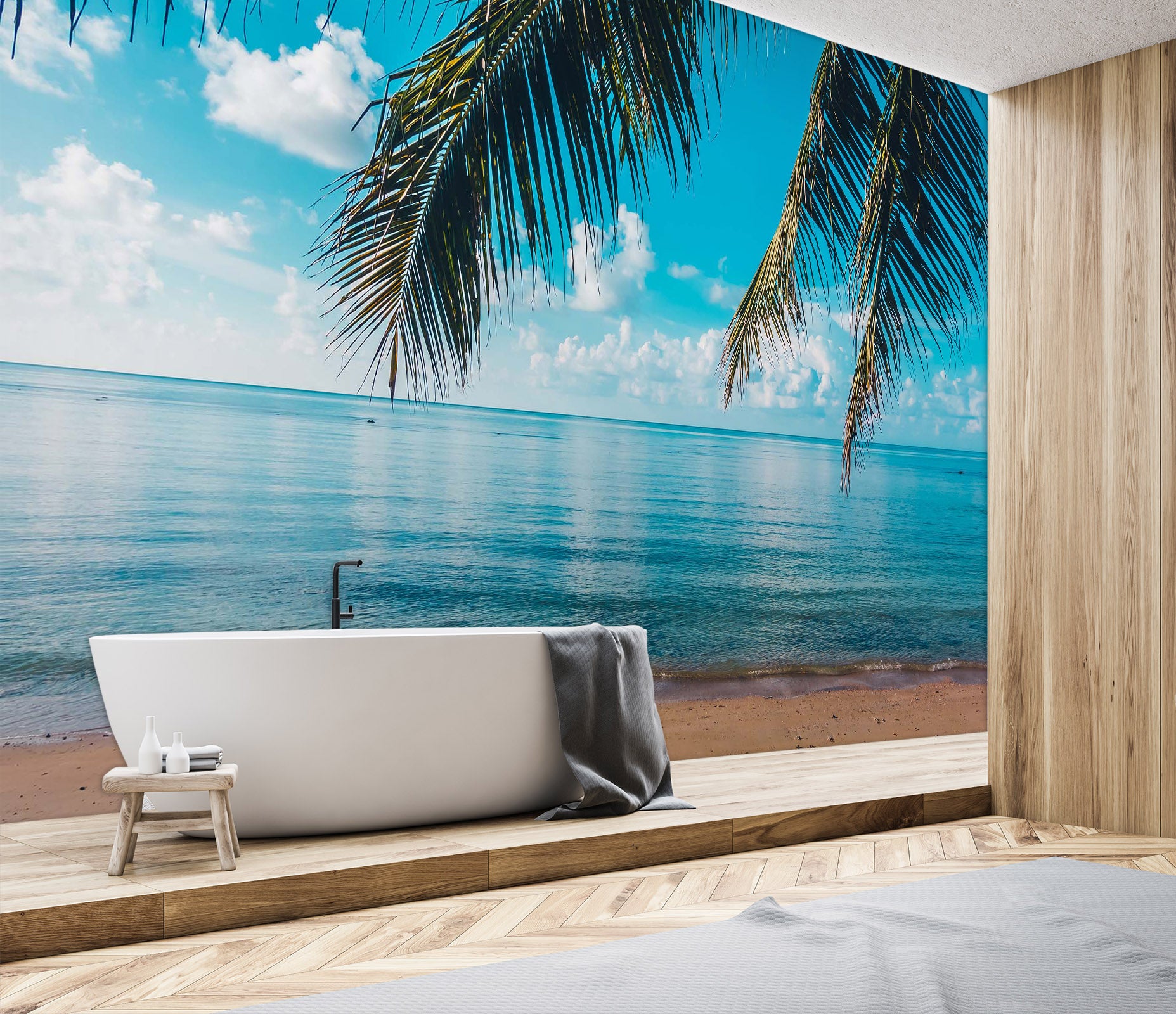 3D Sea View Beach 131 Wall Murals