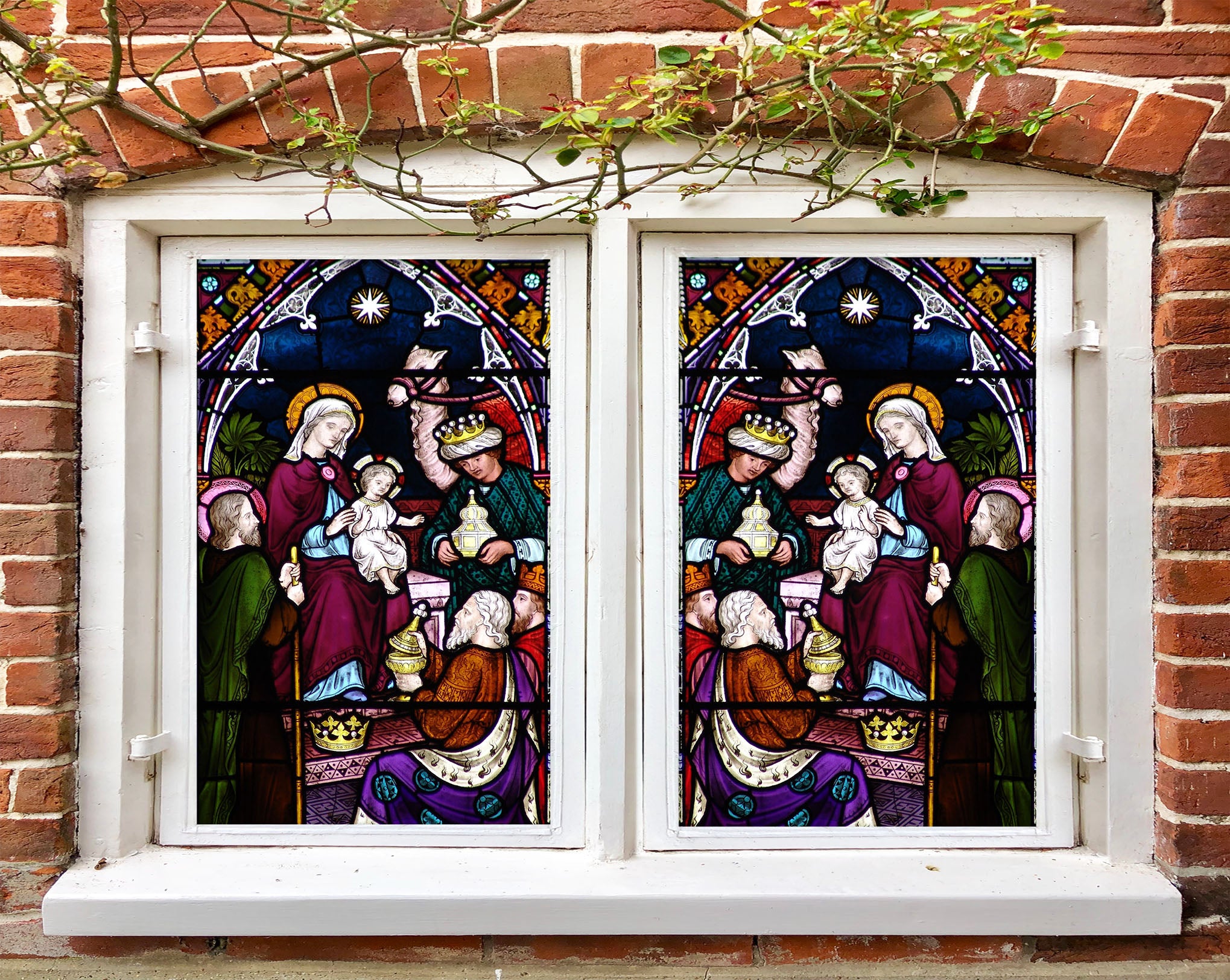 3D Royal Baby 112 Window Film Print Sticker Cling Stained Glass UV Block