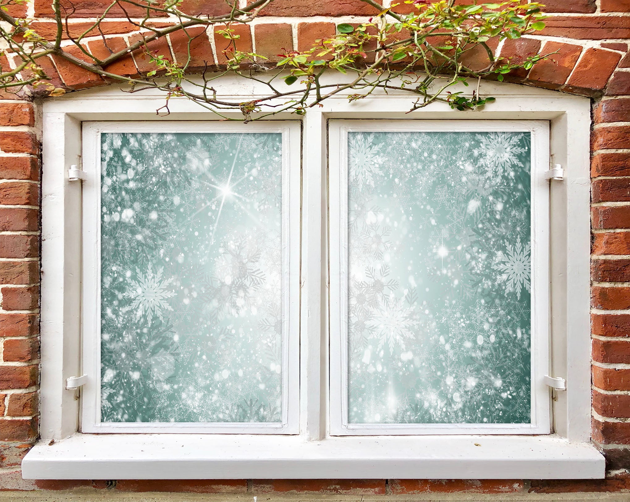 3D Beautiful Snowflake 289 Window Film Print Sticker Cling Stained Glass UV Block