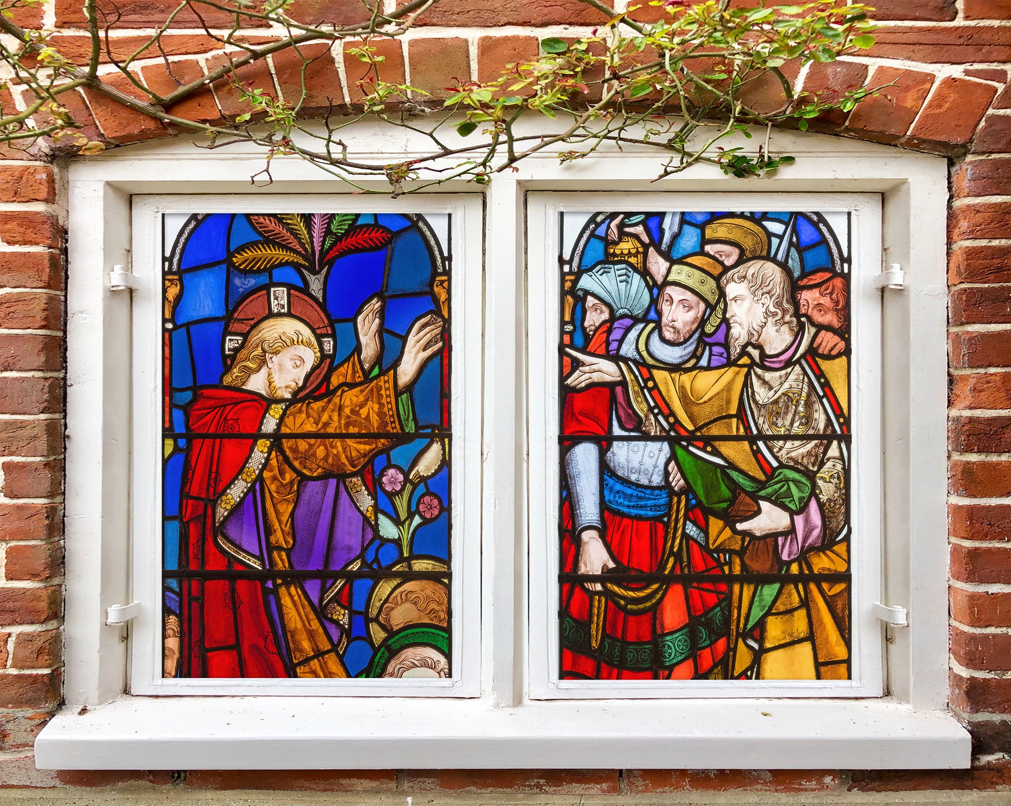 3D Messenger Believers 063 Window Film Print Sticker Cling Stained Glass UV Block