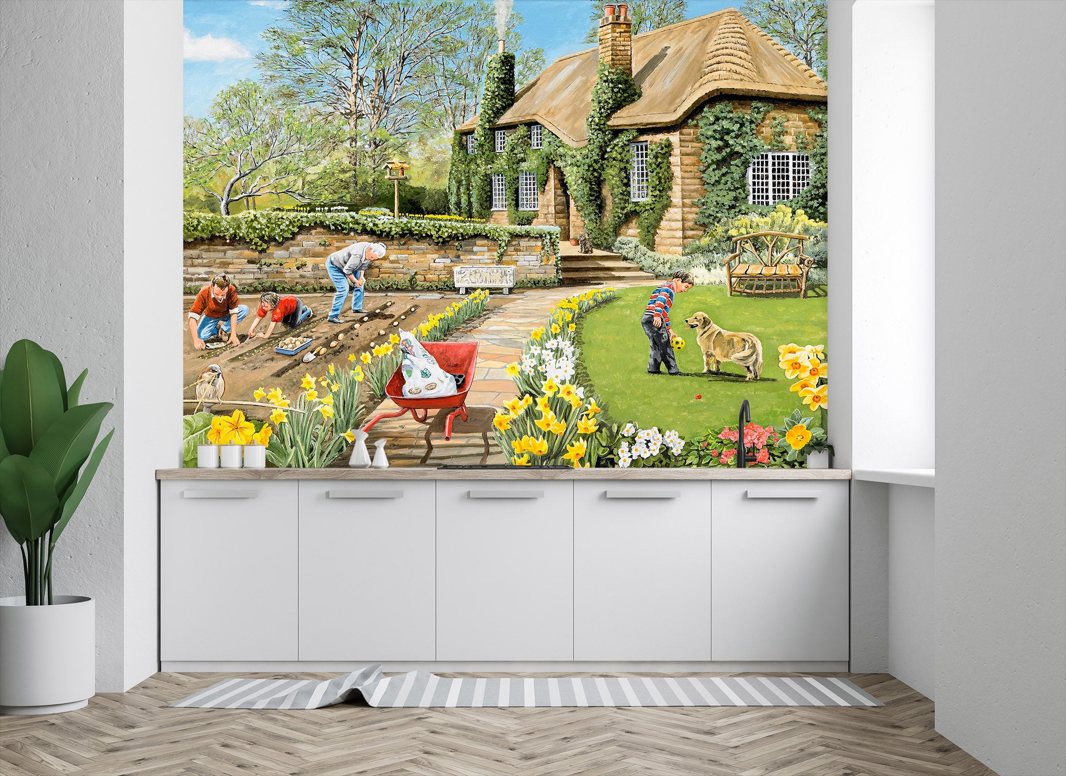 3D Spring Gardening 1050 Trevor Mitchell Wall Mural Wall Murals