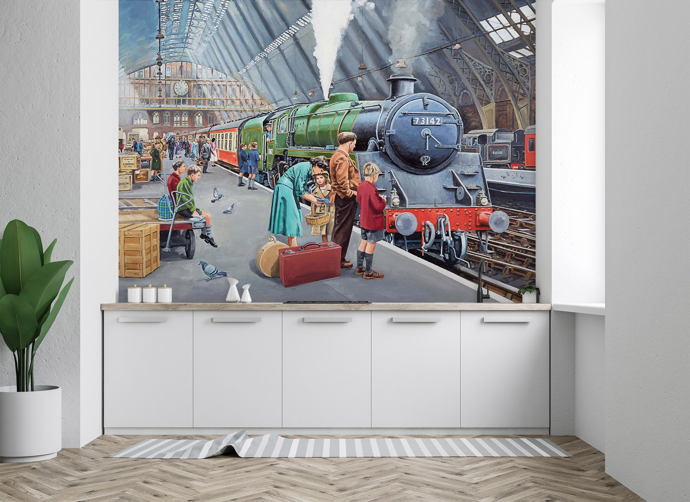 3D By Train 1052 Trevor Mitchell Wall Mural Wall Murals