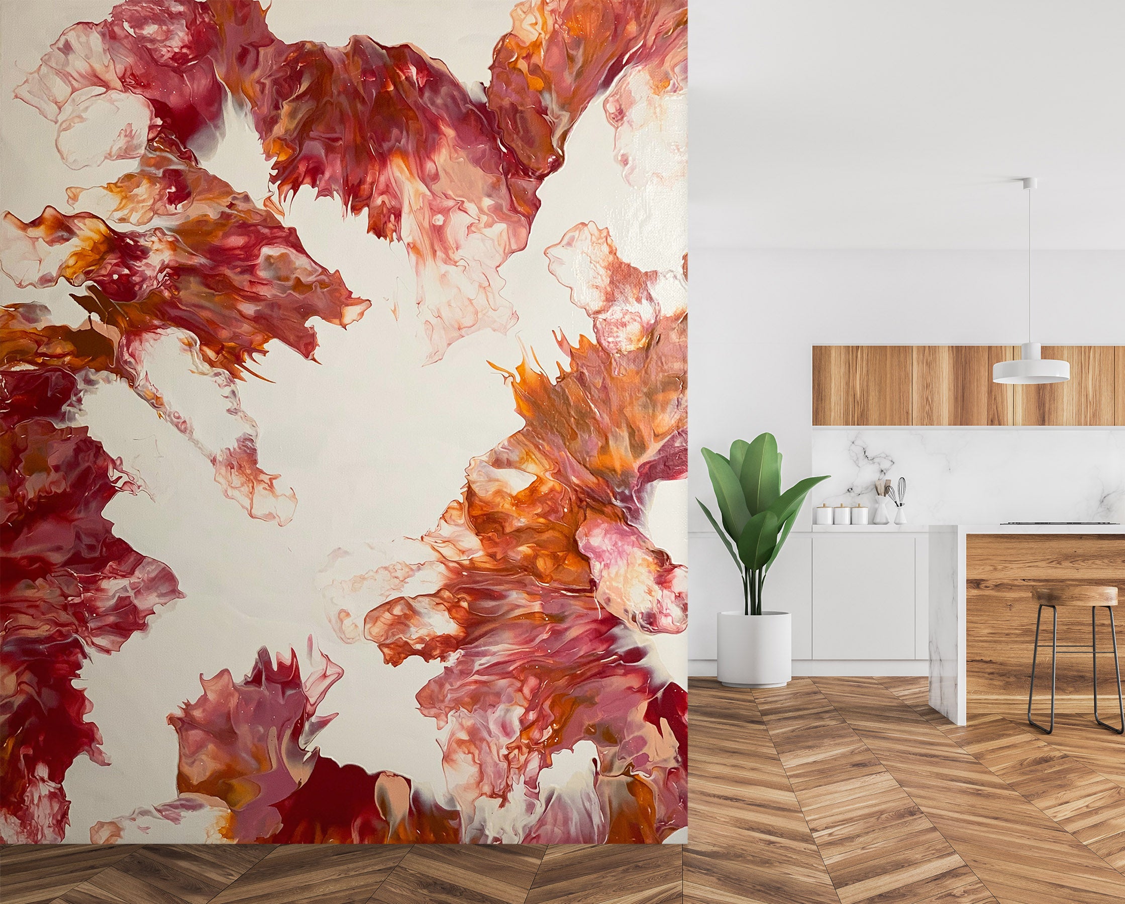 3D Red Light Brown Texture 40037 Valerie Latrice Wall Mural Wall Murals