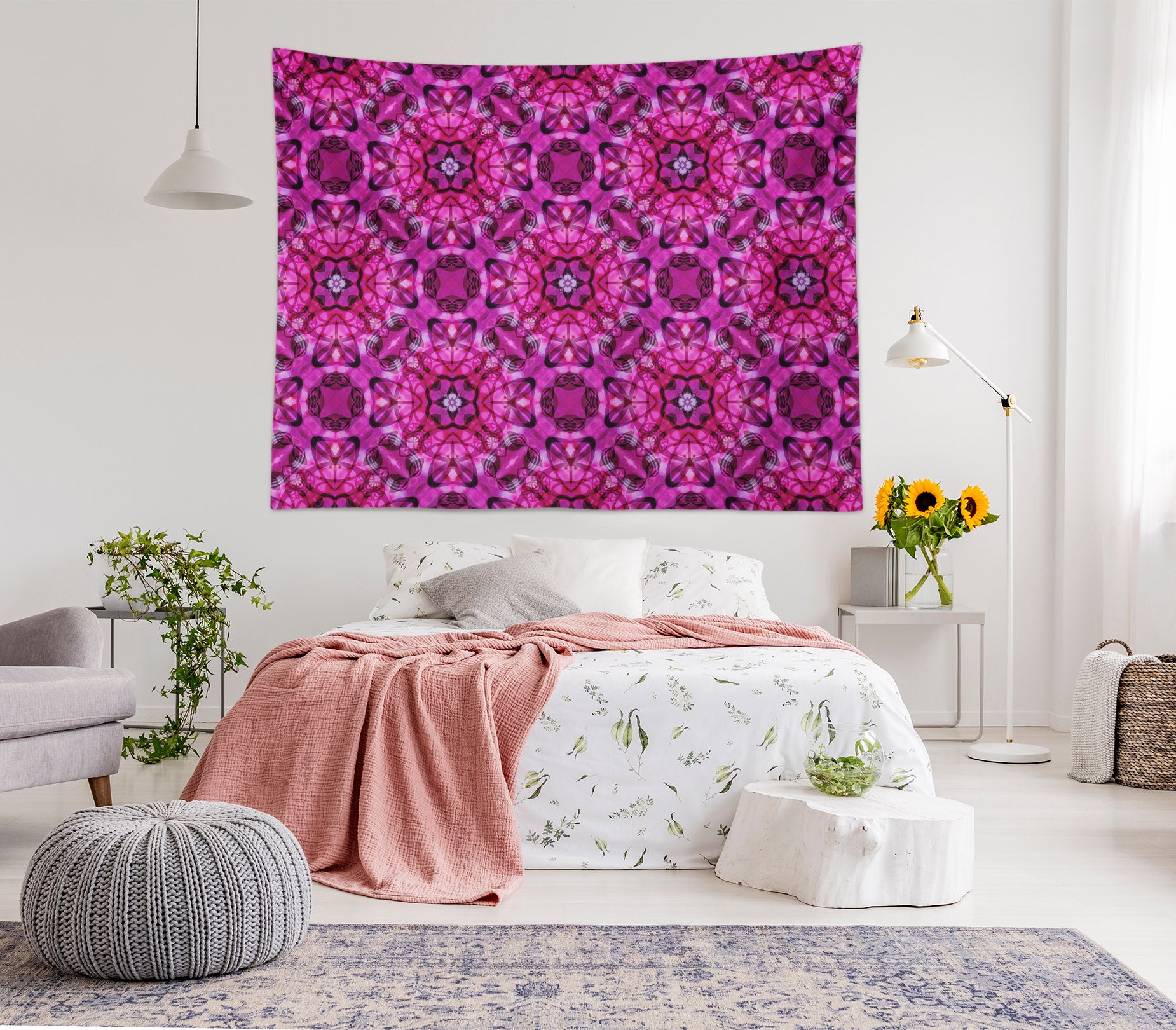3D Purple Pattern 933 Shandra Smith Tapestry Hanging Cloth Hang