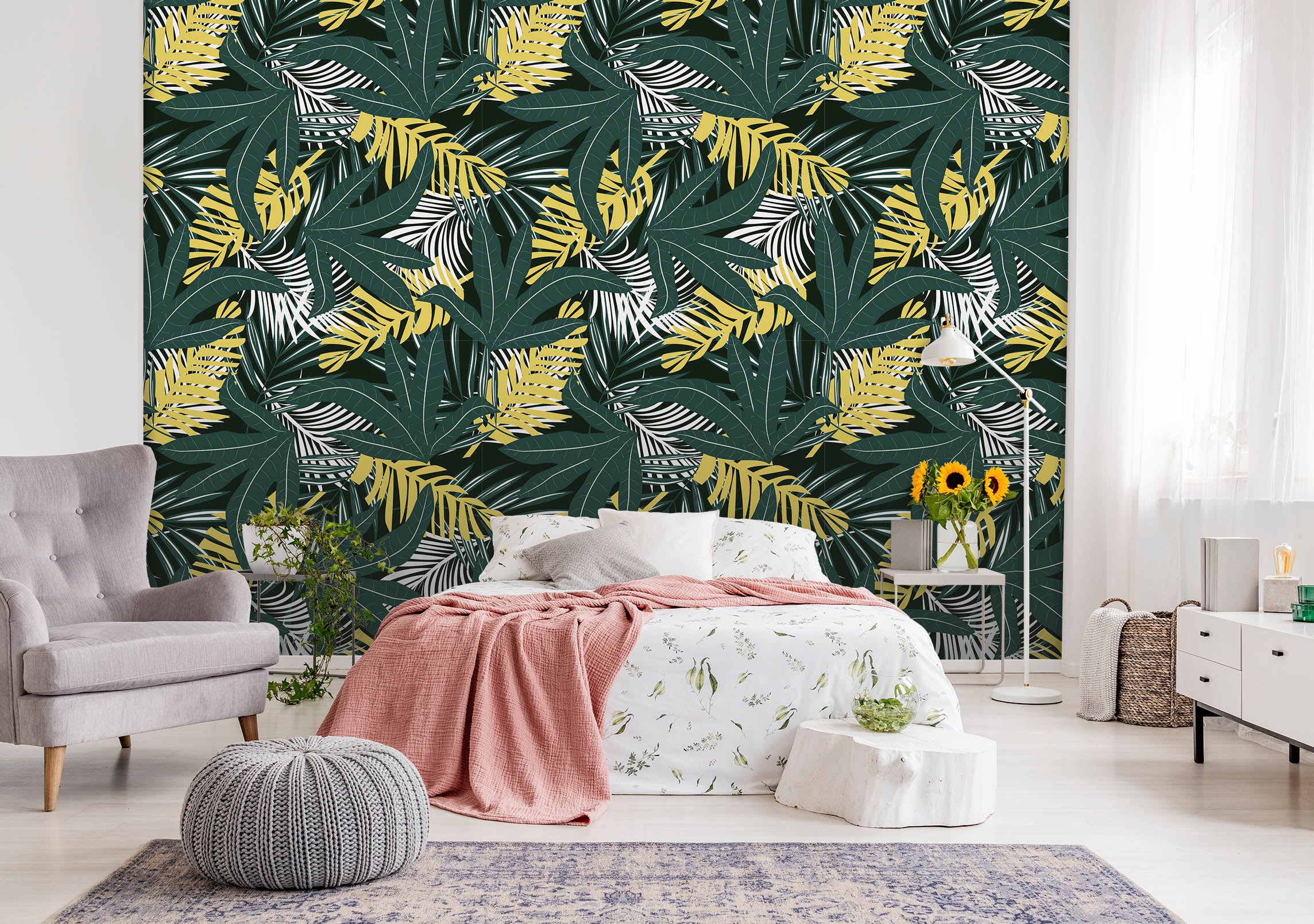 3D Plant Green Leaf 57 Wall Murals