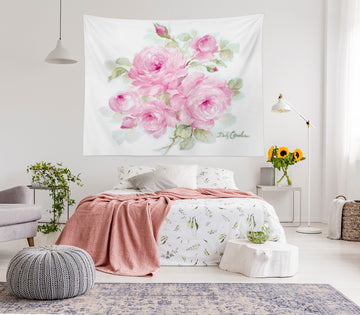 3D Pink Flower Bud 111185 Debi Coules Tapestry Hanging Cloth Hang