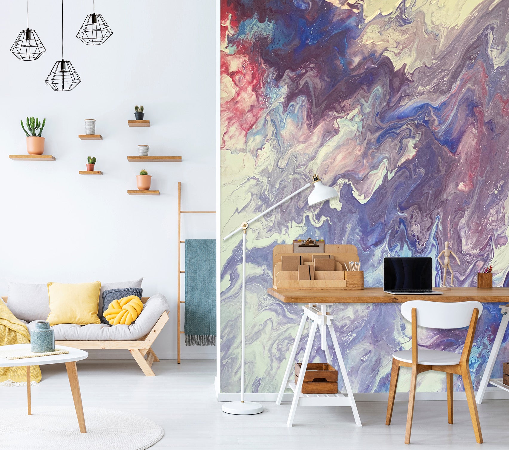 3D Color Pattern 40041 Valerie Latrice Wall Mural Wall Murals