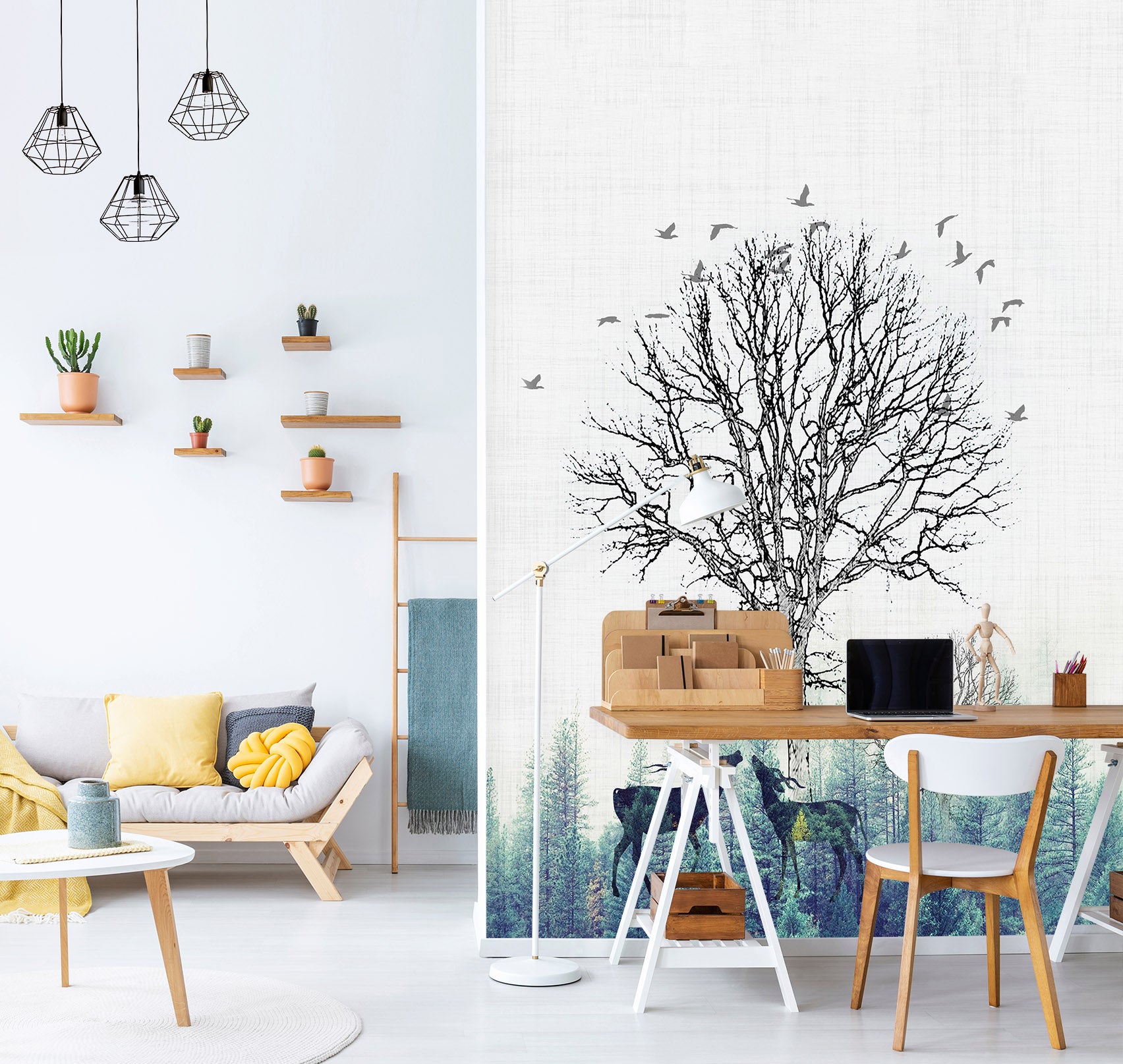 3D Dead Bird 043 Wall Murals