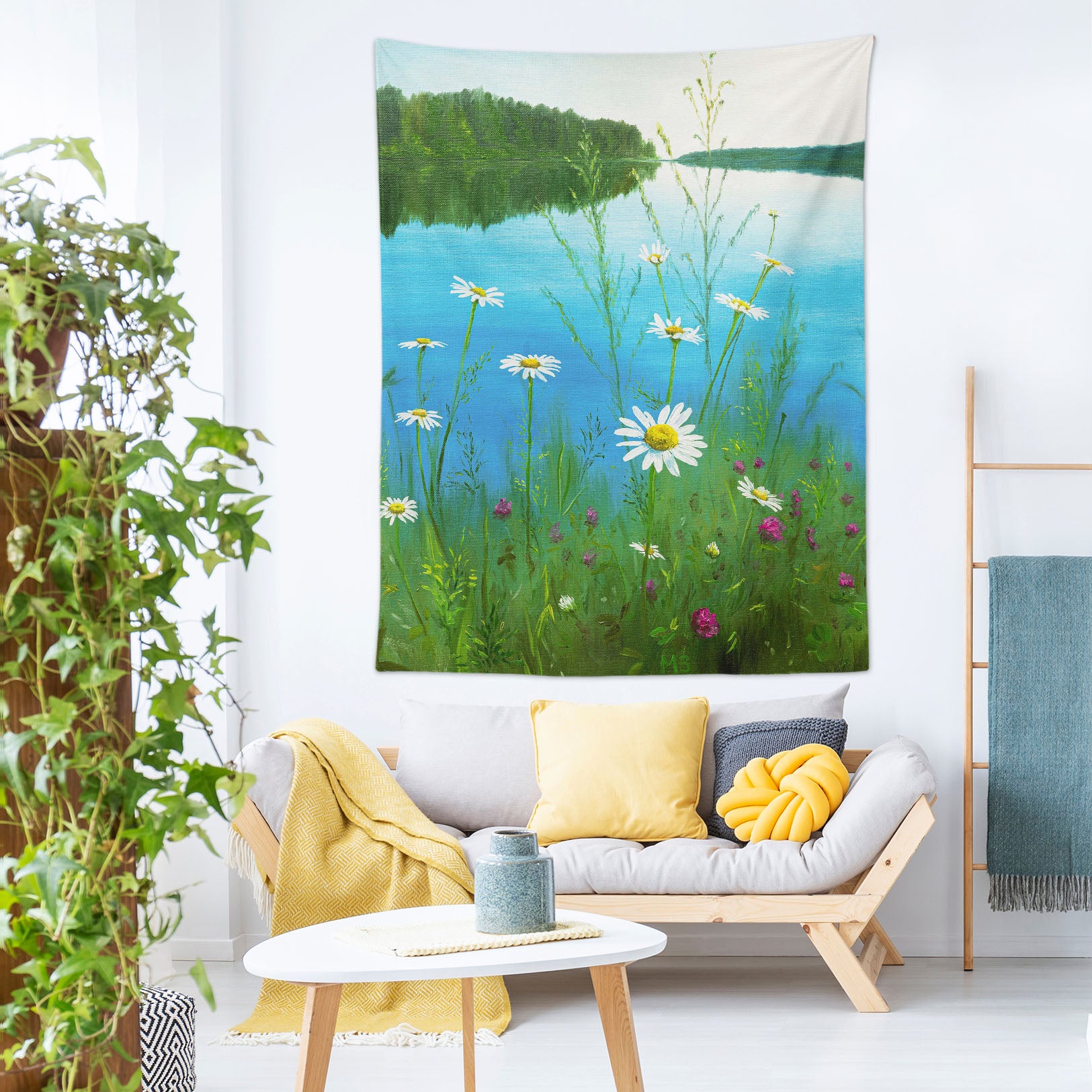 3D Daisy Lake 5287 Marina Zotova Tapestry Hanging Cloth Hang