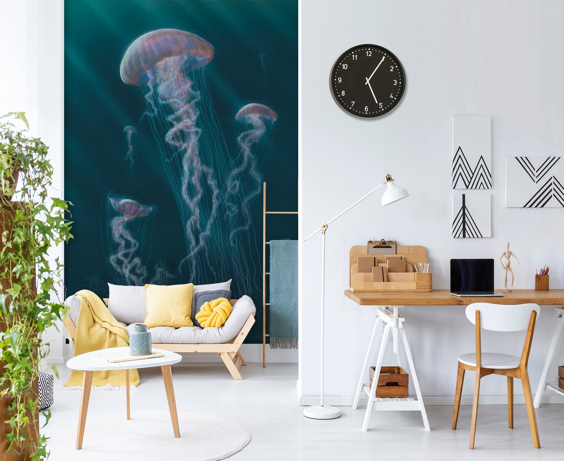 3D Jellyfish Def 1524 Wall Murals Exclusive Designer Vincent Wallpaper AJ Wallpaper 