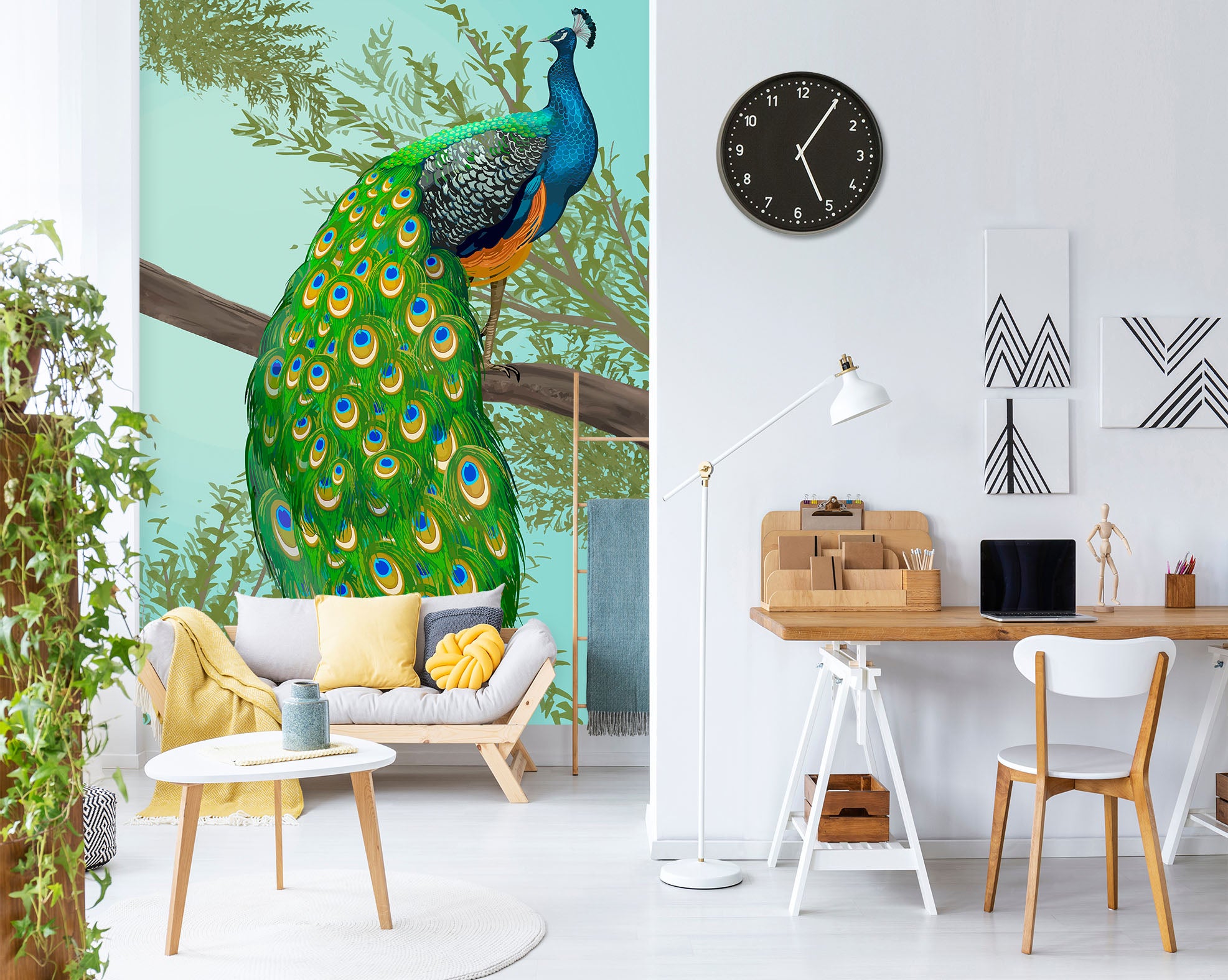 3D Peacock 57076 Wall Murals