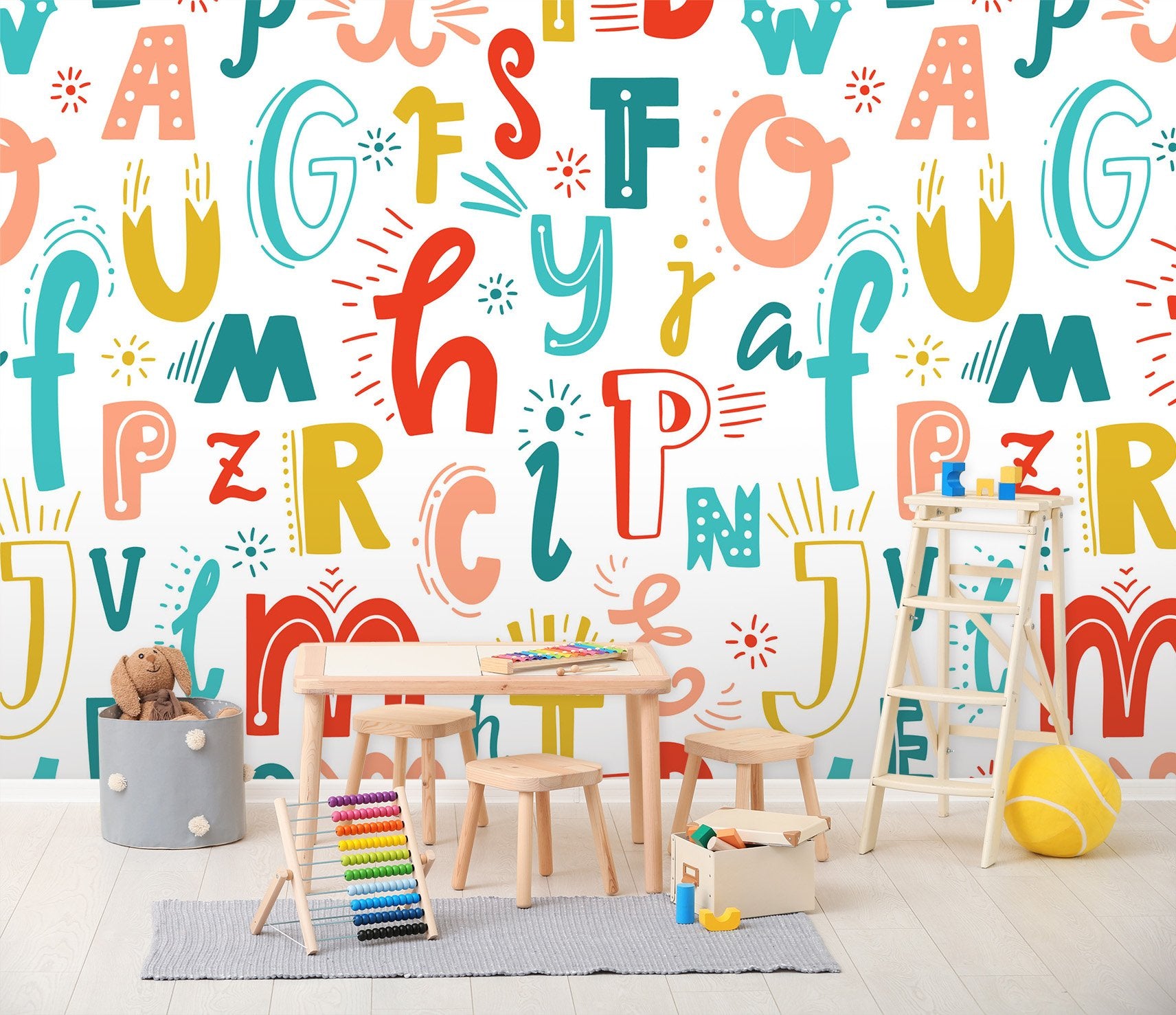 3D Cartoon letters 16 Wall Murals Wallpaper AJ Wallpaper 2 