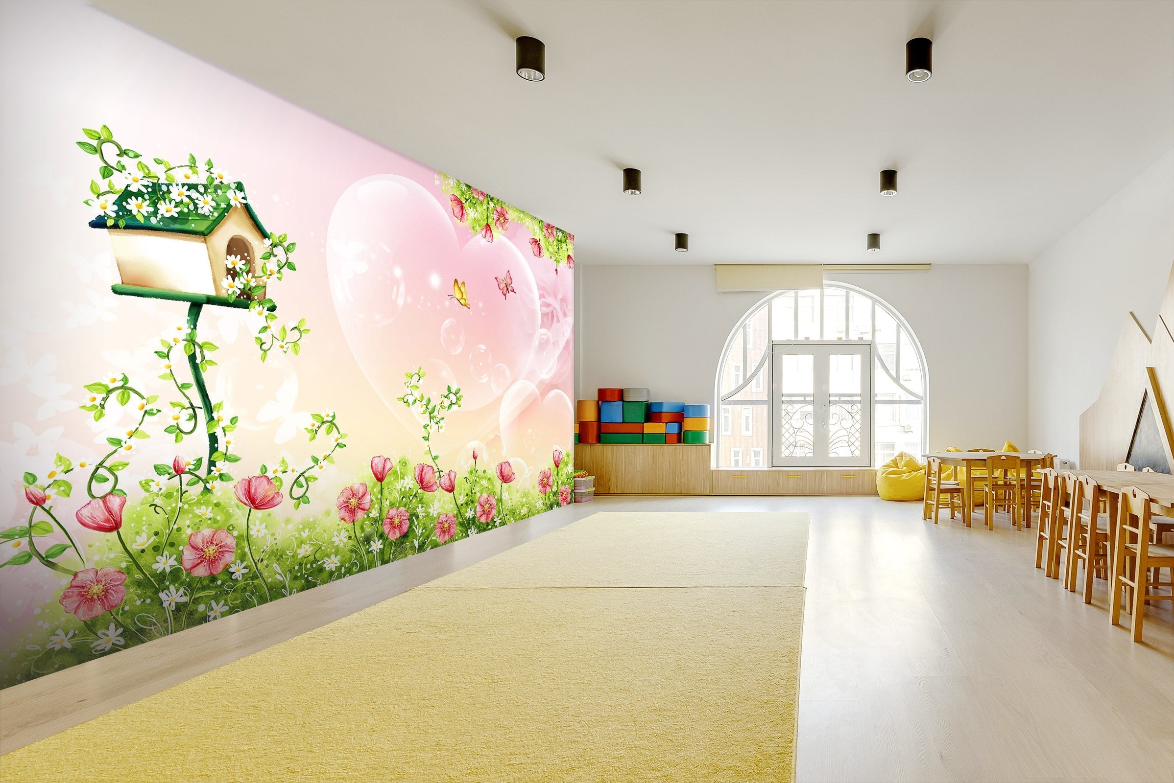 3D Letter Box Butterfly 051 Wall Murals Wallpaper AJ Wallpaper 2 