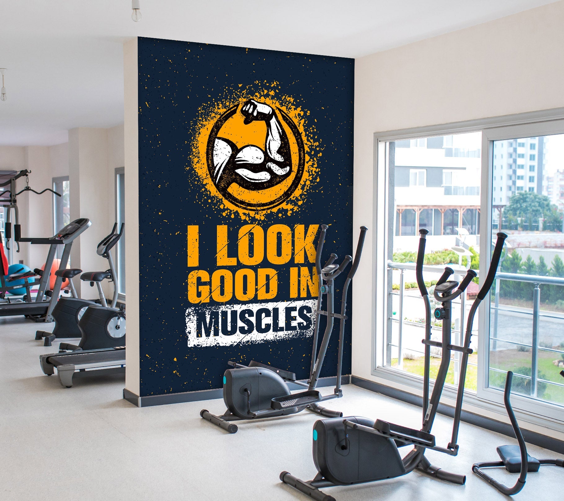 3D Yellow Letter 075 Wall Murals Wallpaper AJ Wallpaper 