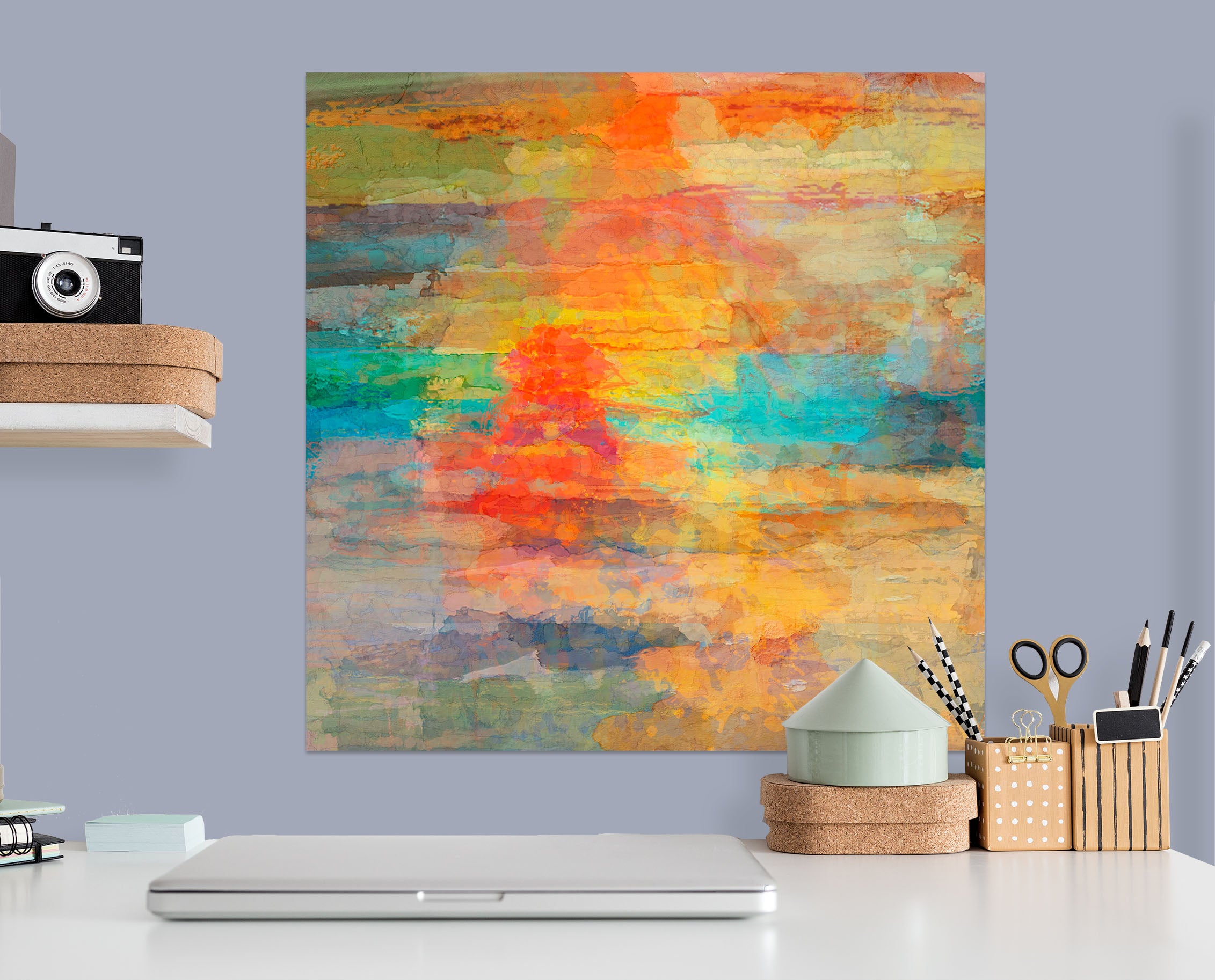 3D Sunset Sea 024 Michael Tienhaara Wall Sticker