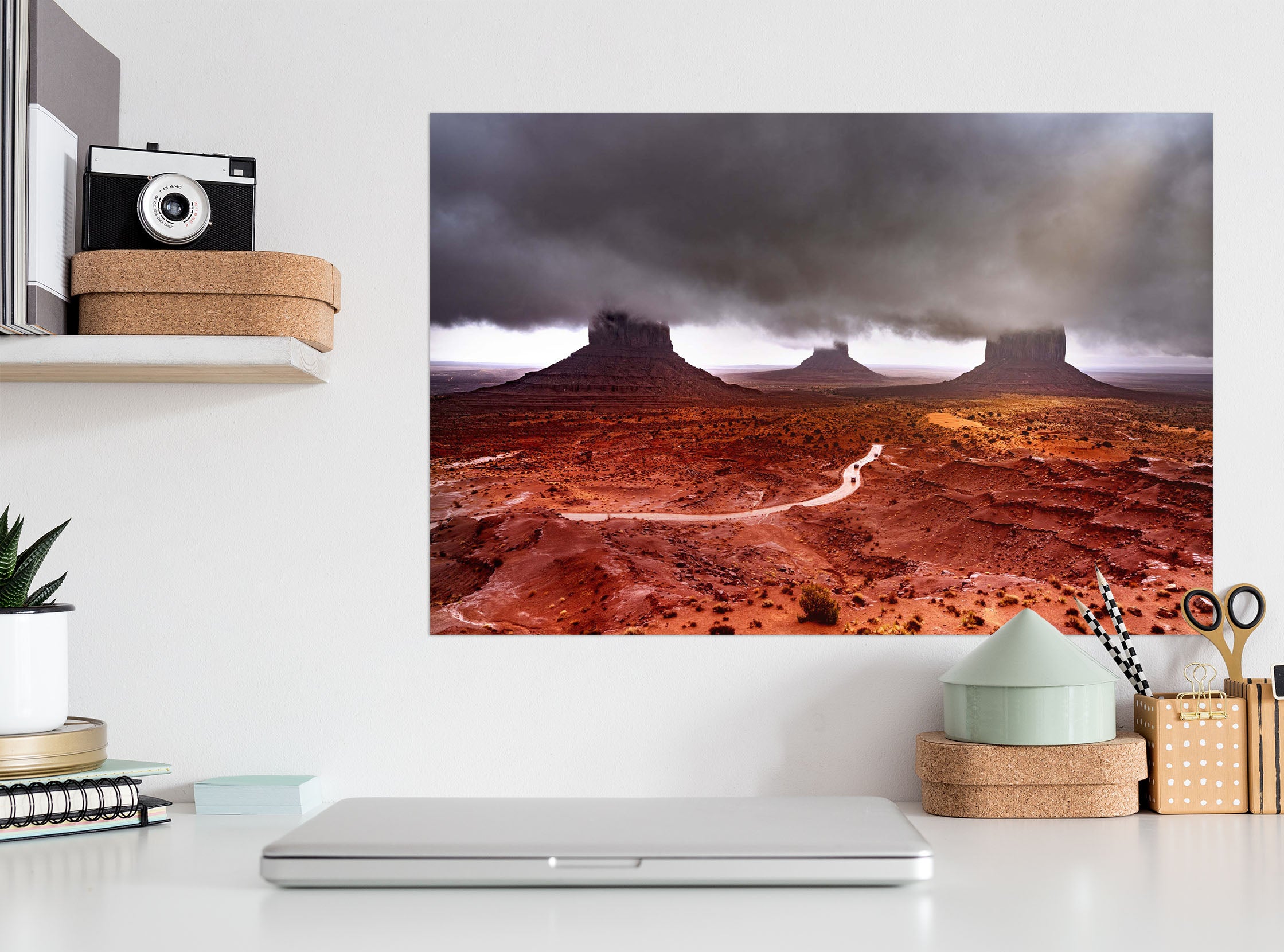 3D Red Valley 184 Marco Carmassi Wall Sticker